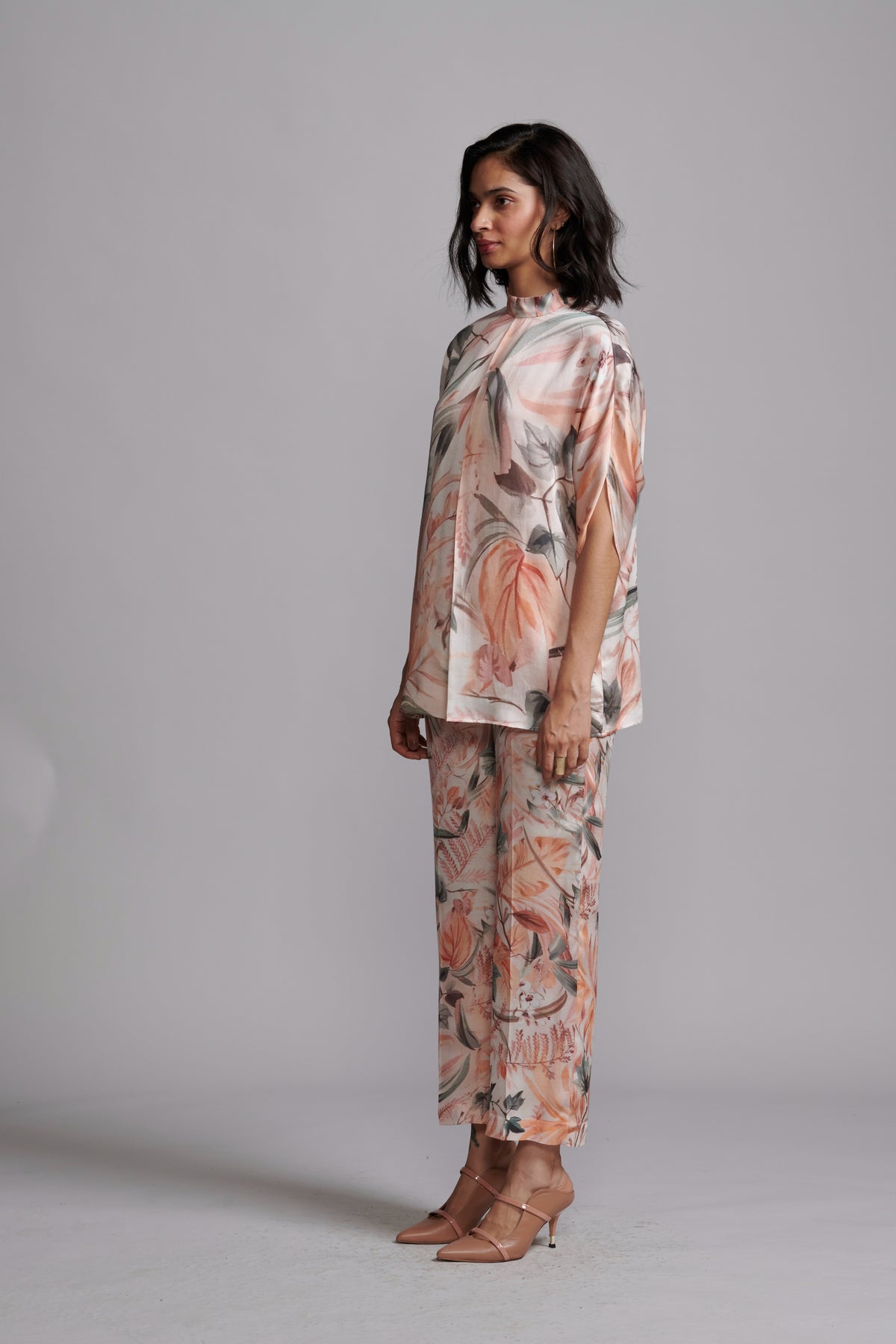 Earthen Leaf Print Pant