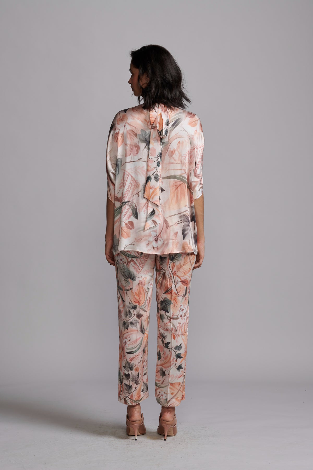 Earthen Leaf Print Pant