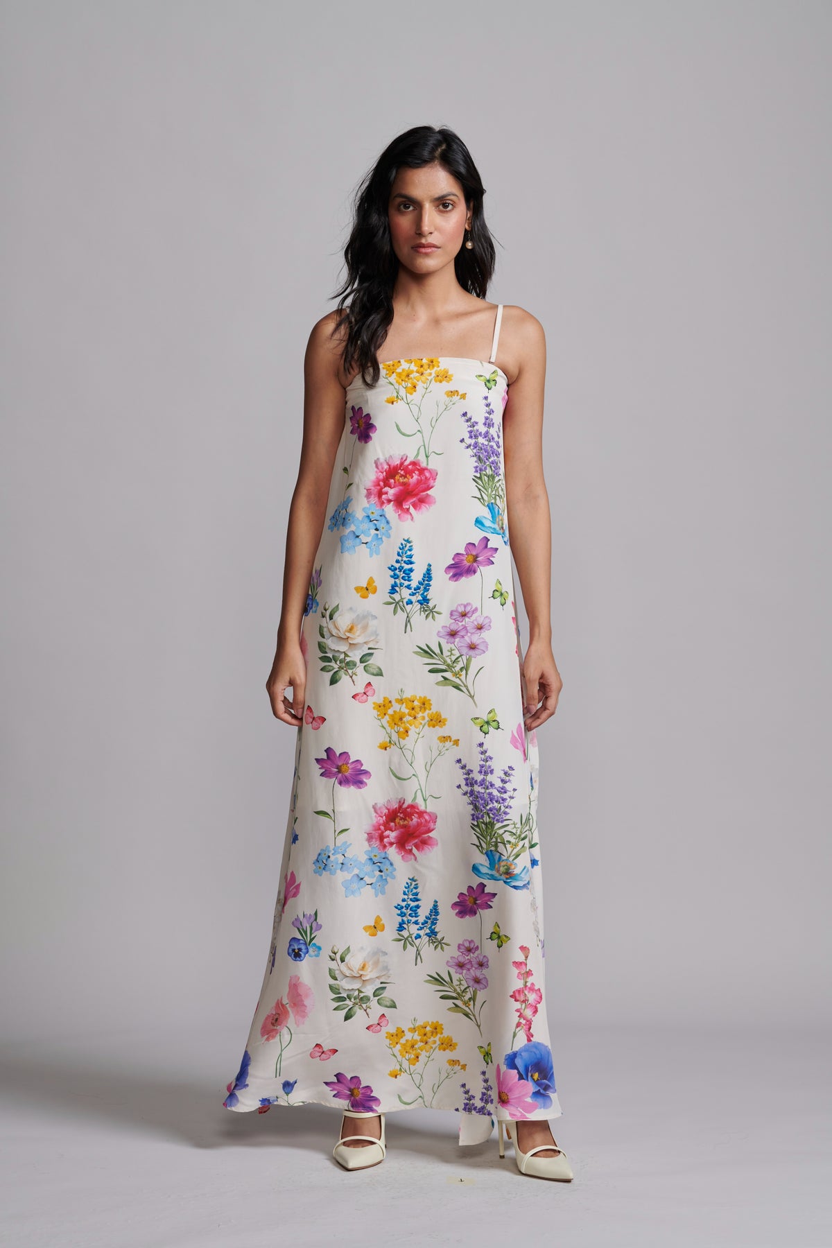 Off Shoulder Floral Maxi