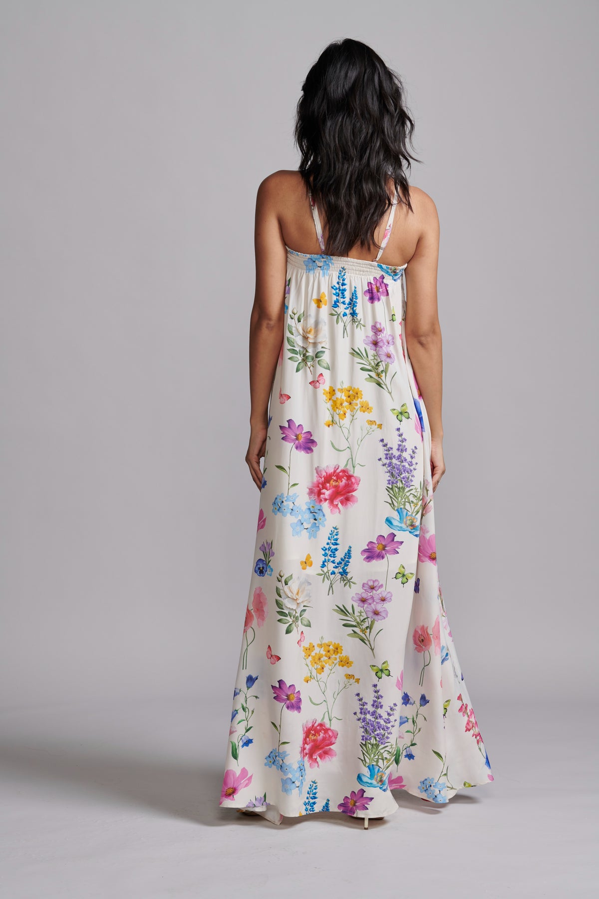 Off Shoulder Floral Maxi