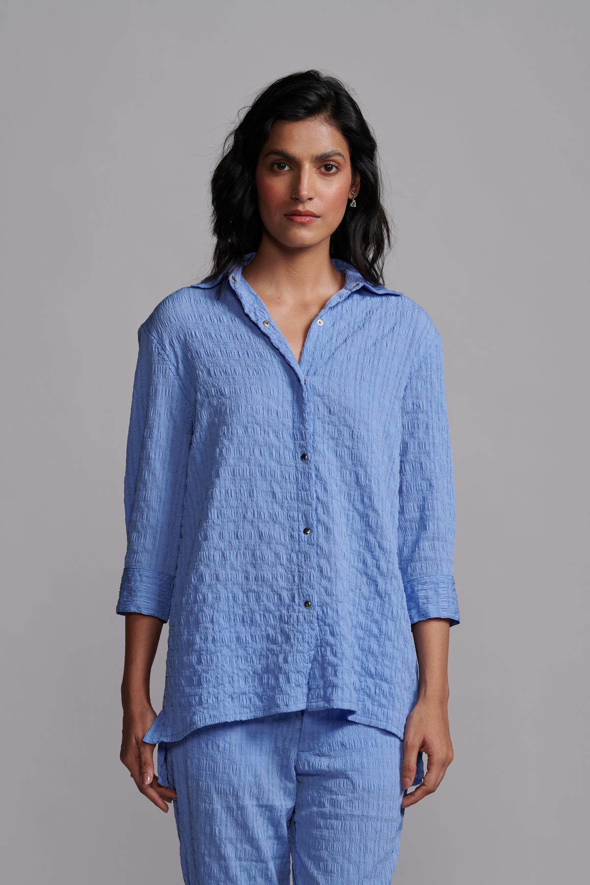 Crinkle Textured Shirt