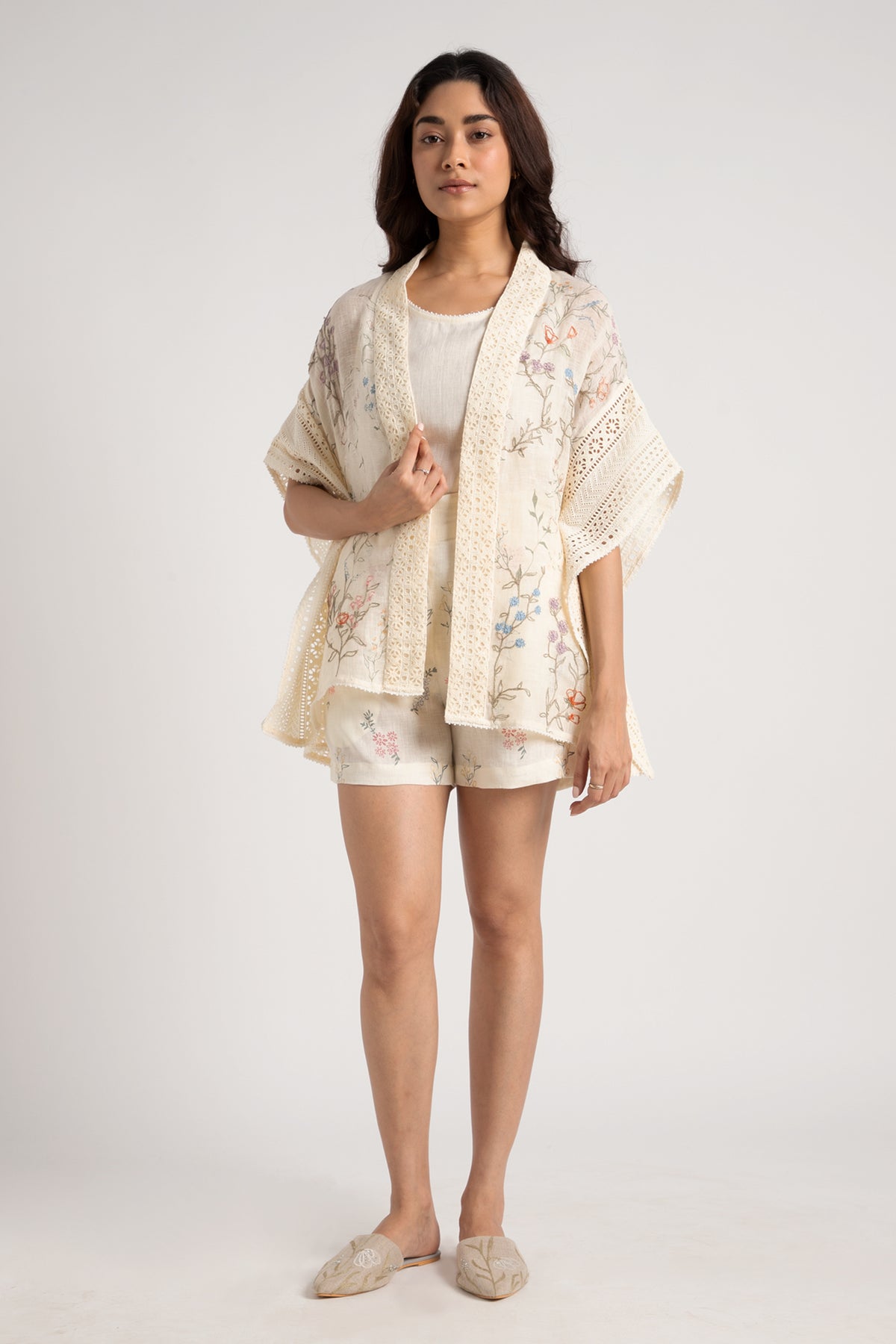 Linen Short Kaftan and Shorts