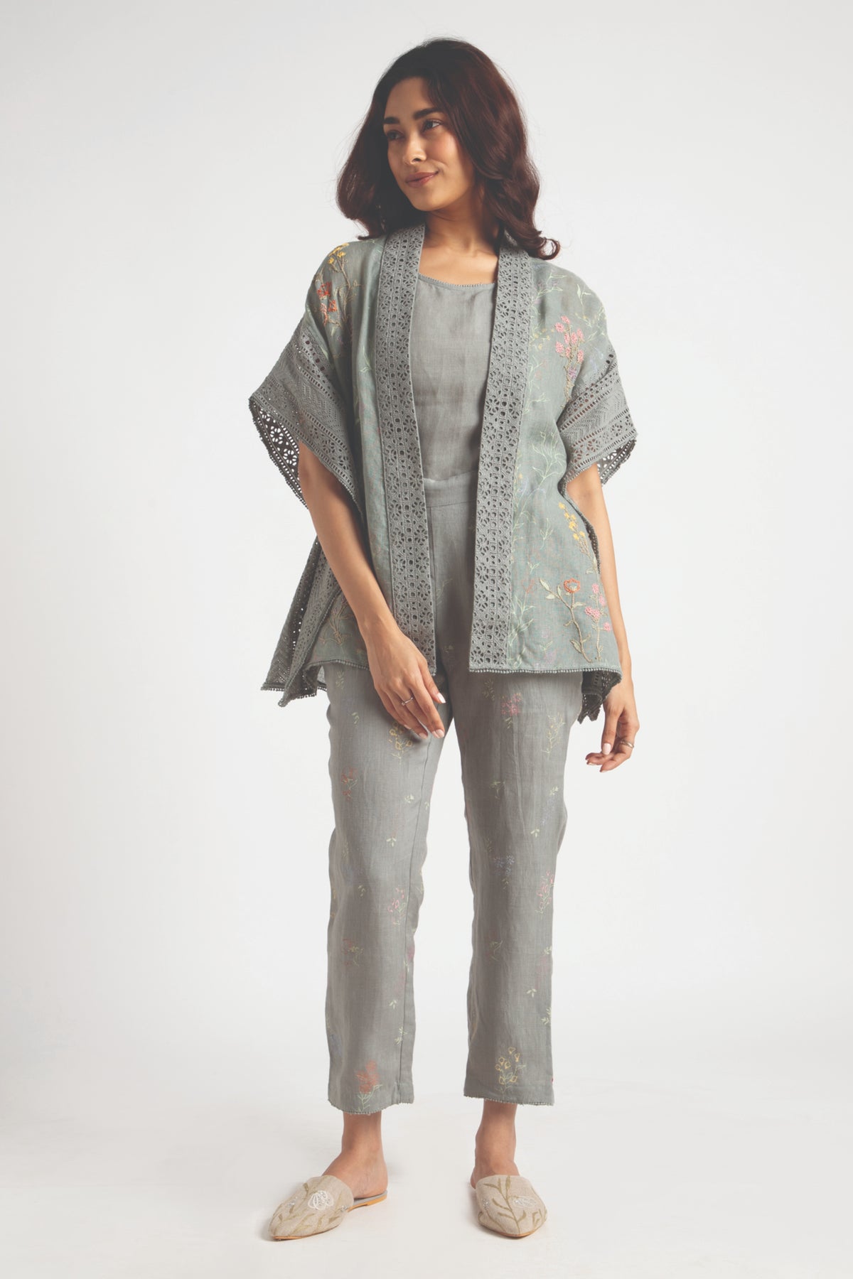 Jade Kaftan &amp; Pant Set