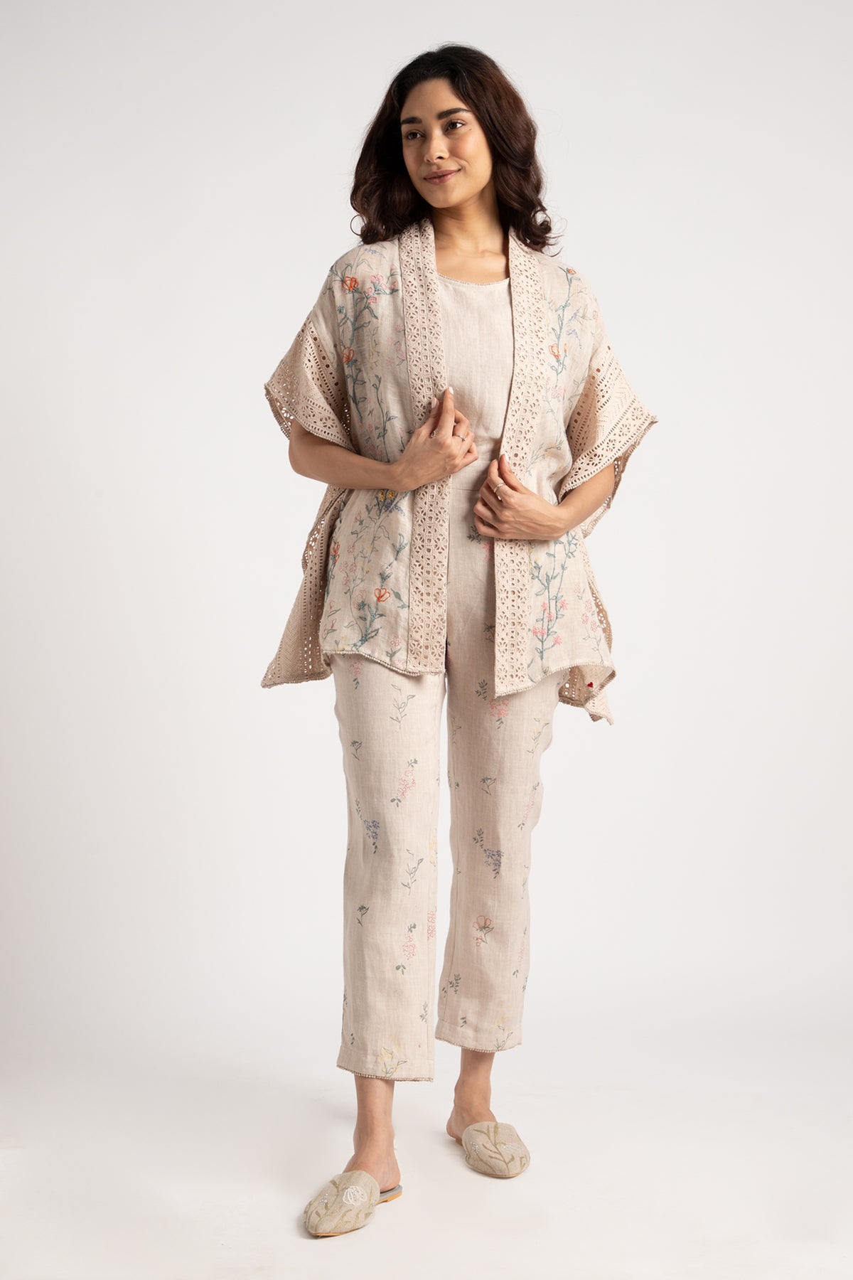 Sand Walk in the Clouds Short Kaftan Set