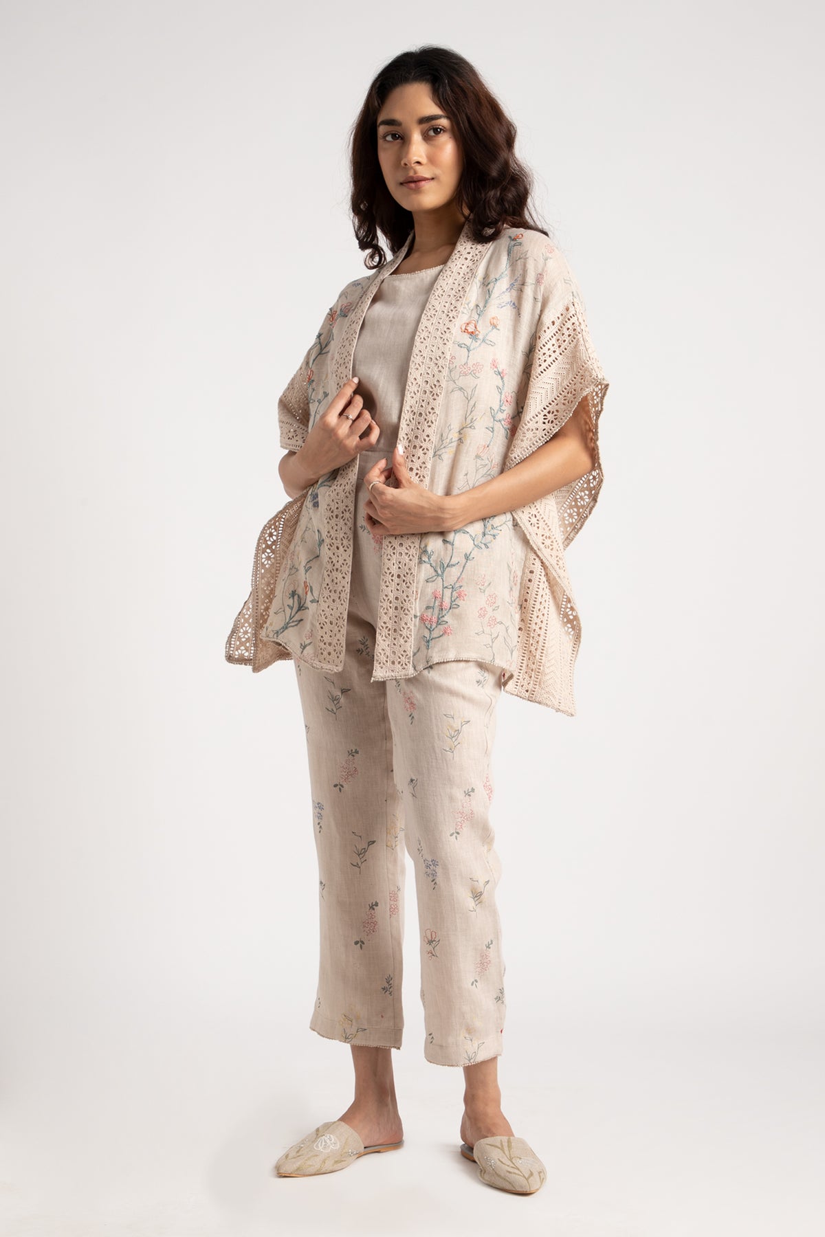 Sand Walk in the Clouds Short Kaftan Set