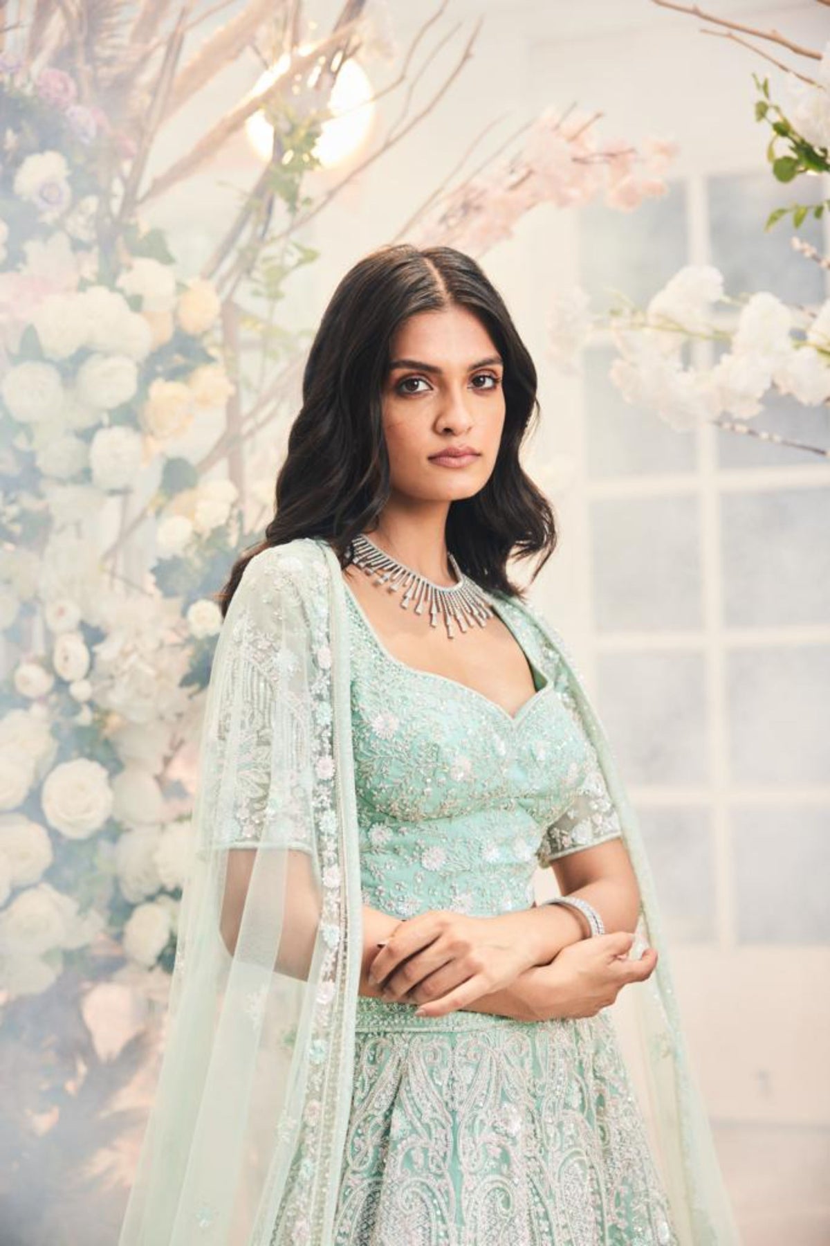 Mint Green Arsh Lehenga Set