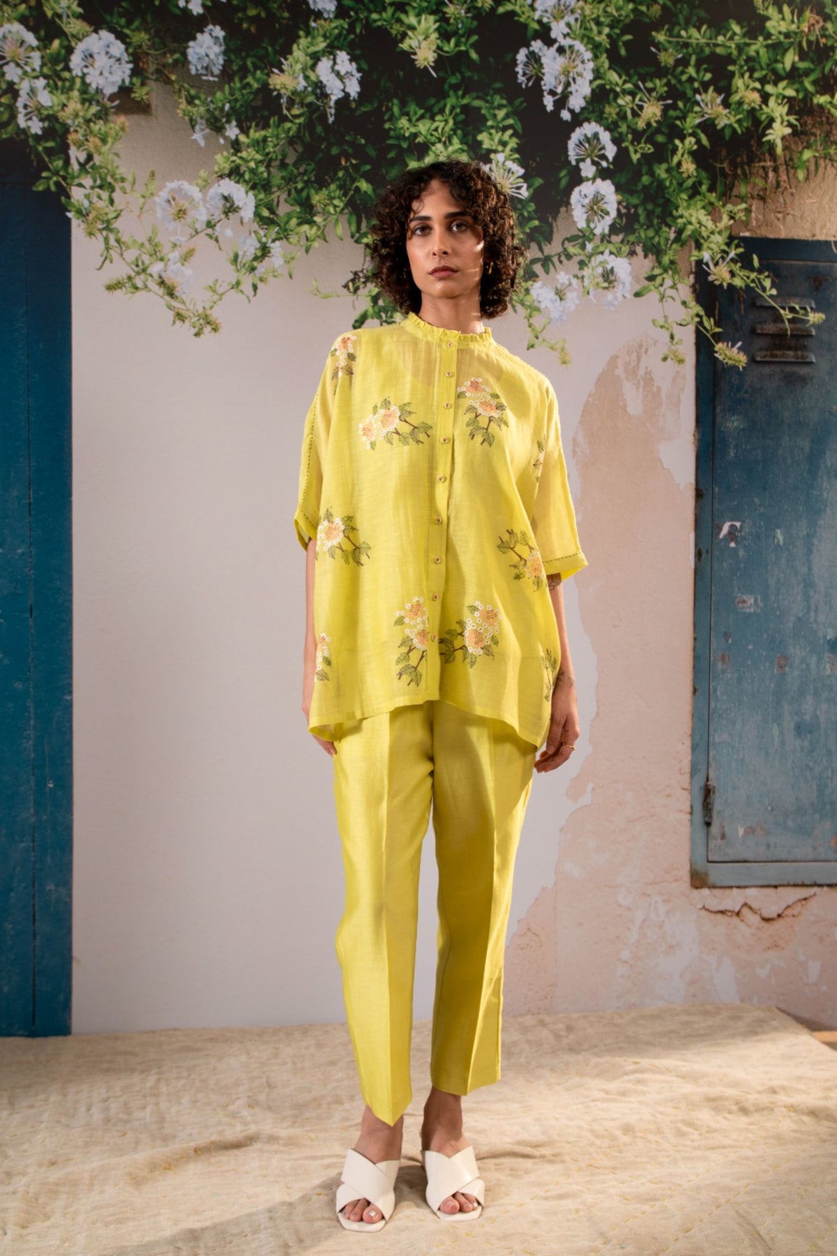 Kaftan Top With Straight Pants