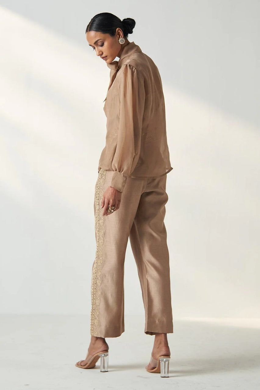 Padma Fawn Shirt Pant Set