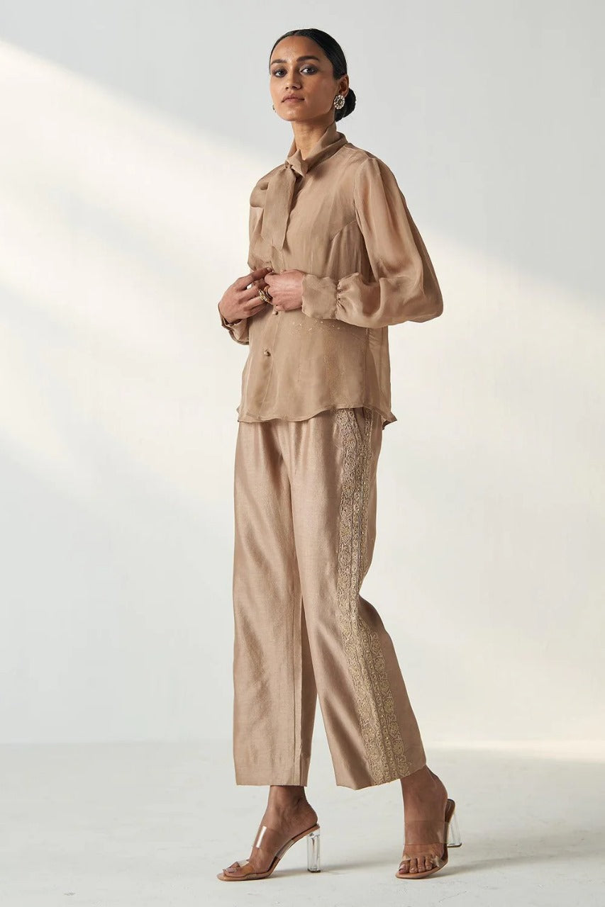 Padma Fawn Shirt Pant Set