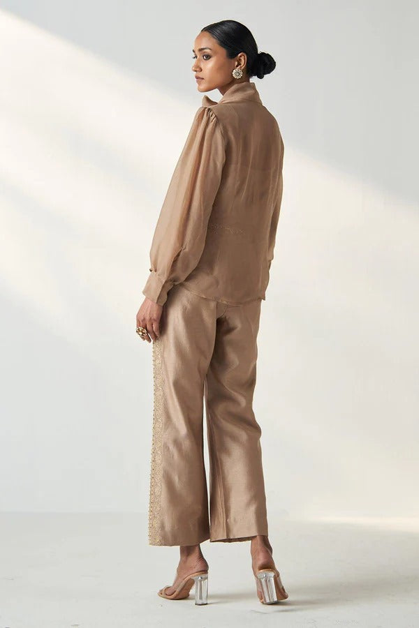 Padma Fawn Shirt Pant Set