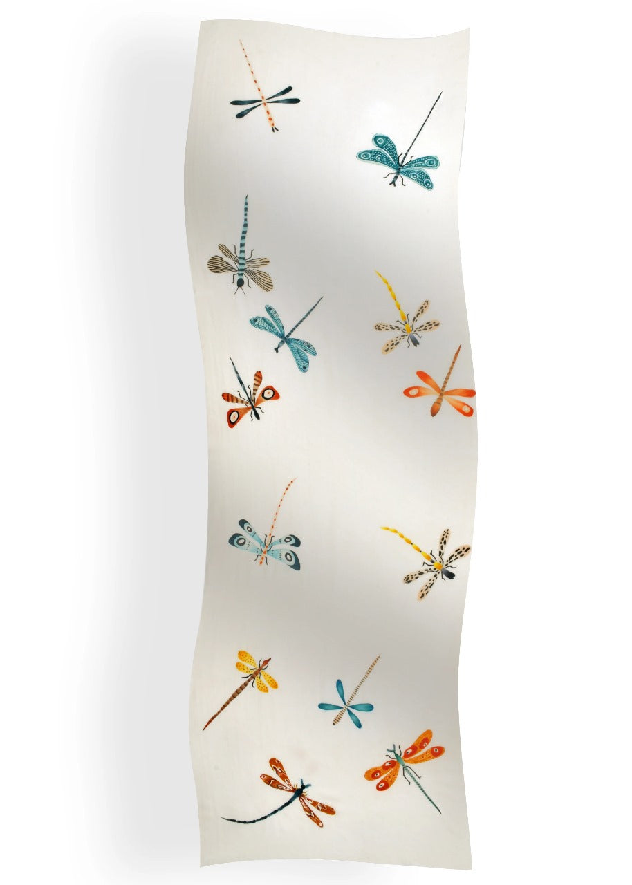 White Flying Dragonfly Stole