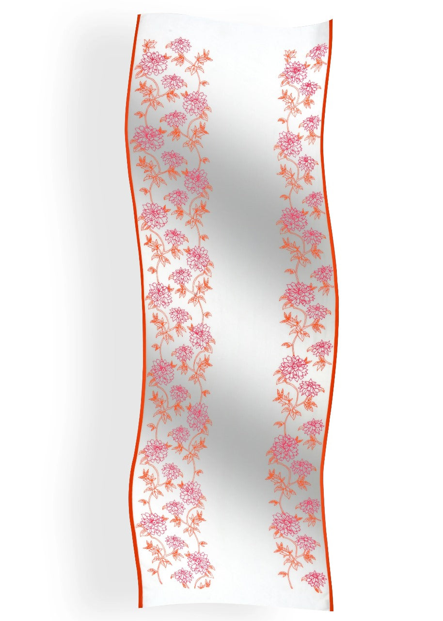 Vertical Floral Border Stole