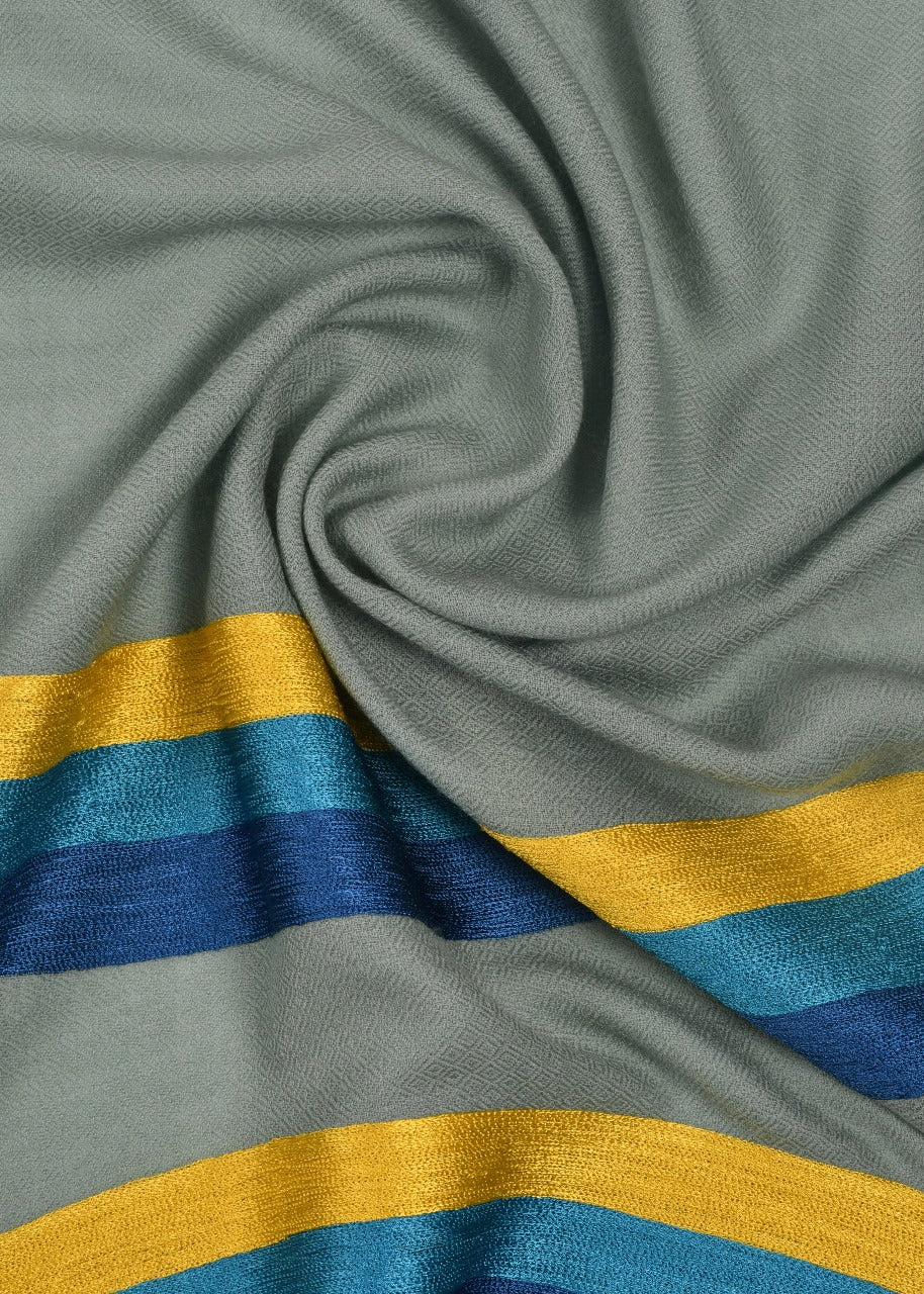 Powder Blue Waves Stole