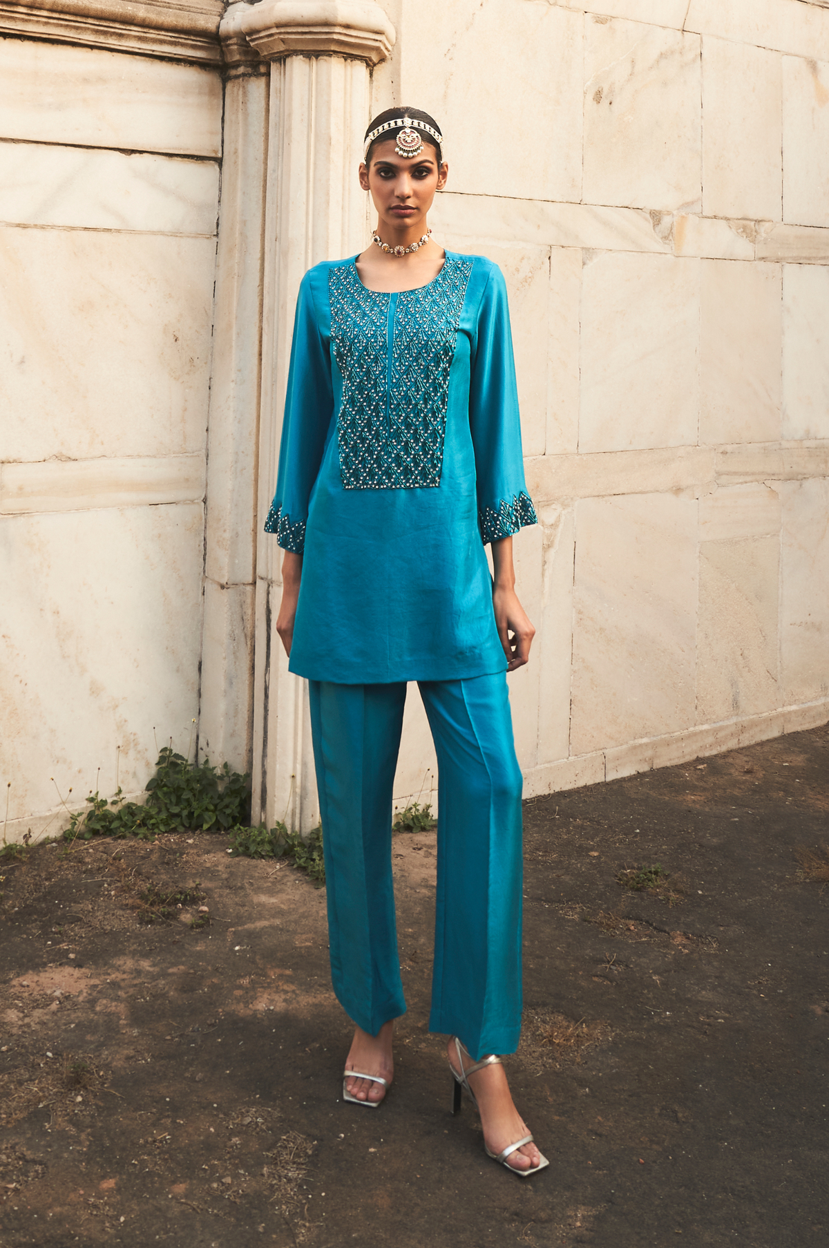 Blue on Blue Zeya Silk Set