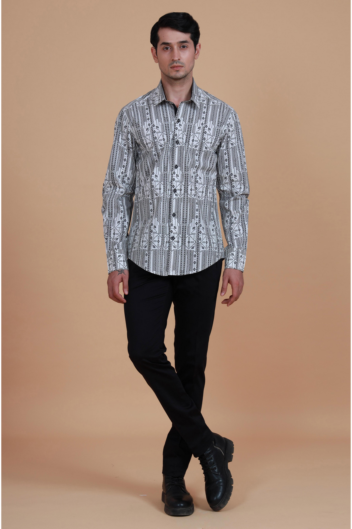 The Linear Geomtric Printed Shirt