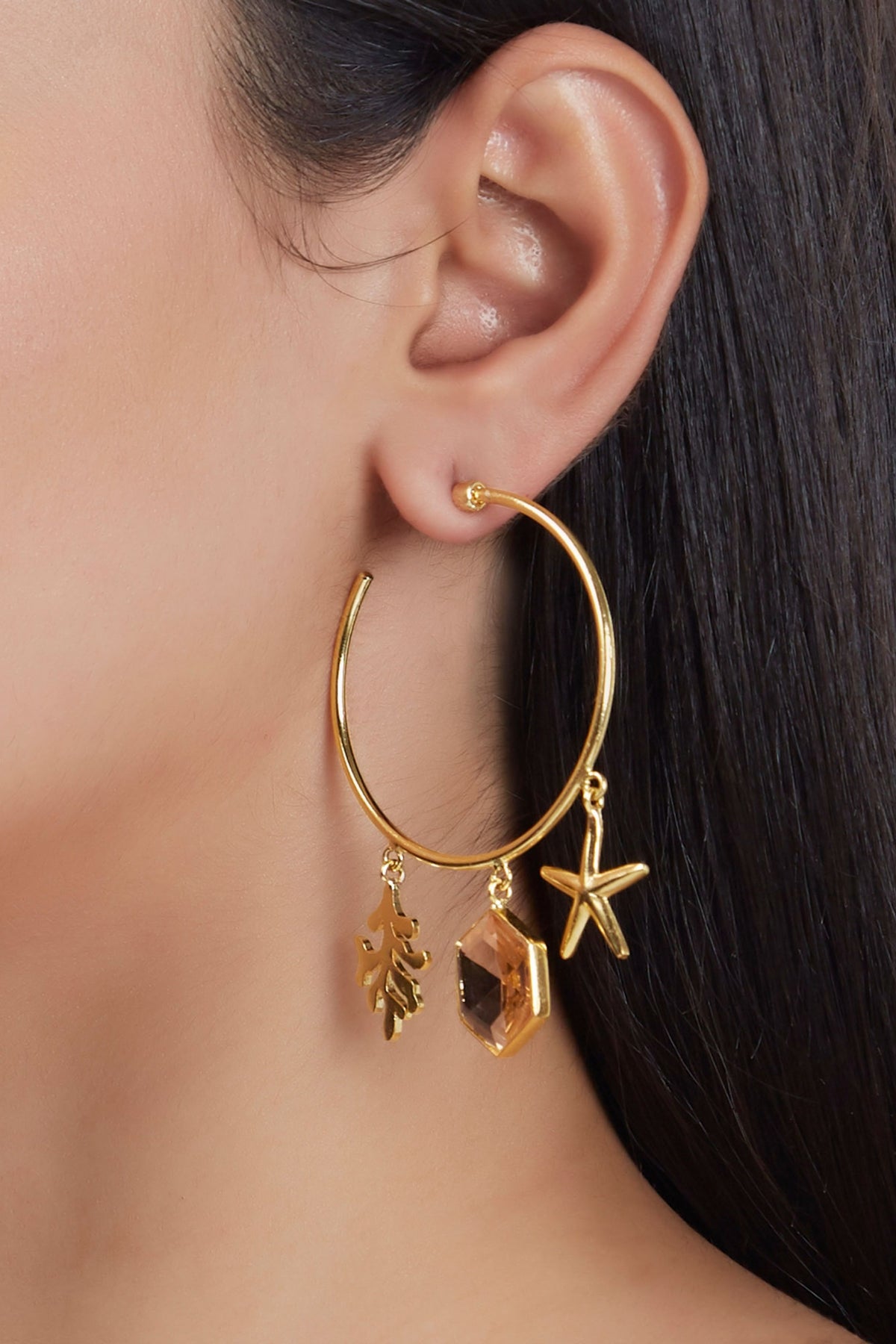 Callista small hoop earrings