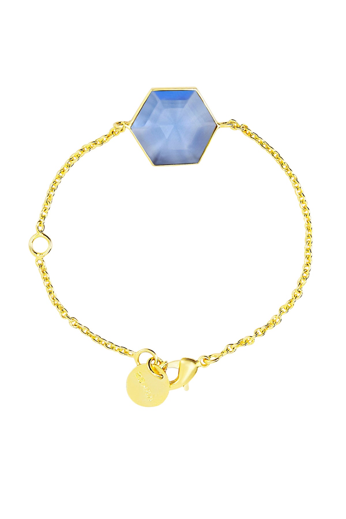 Rena blue hexagon bracelet