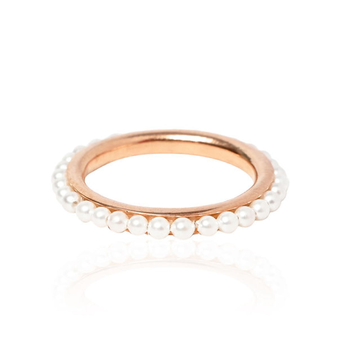 Single Line Pearl Rings