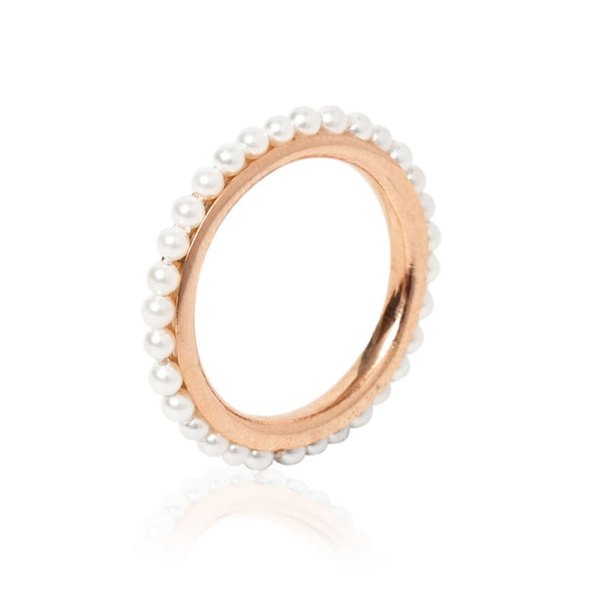 Single Line Pearl Rings