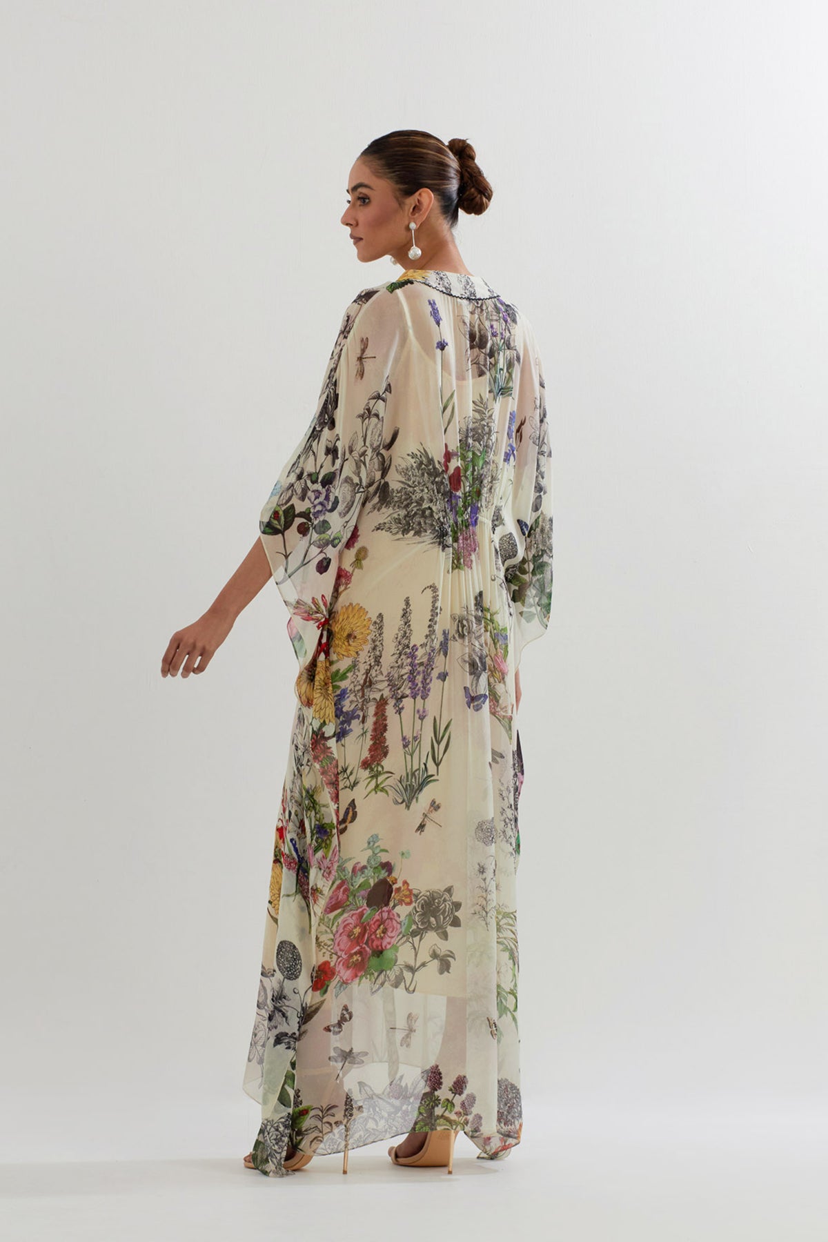 Multicolor Botanical Kaftan