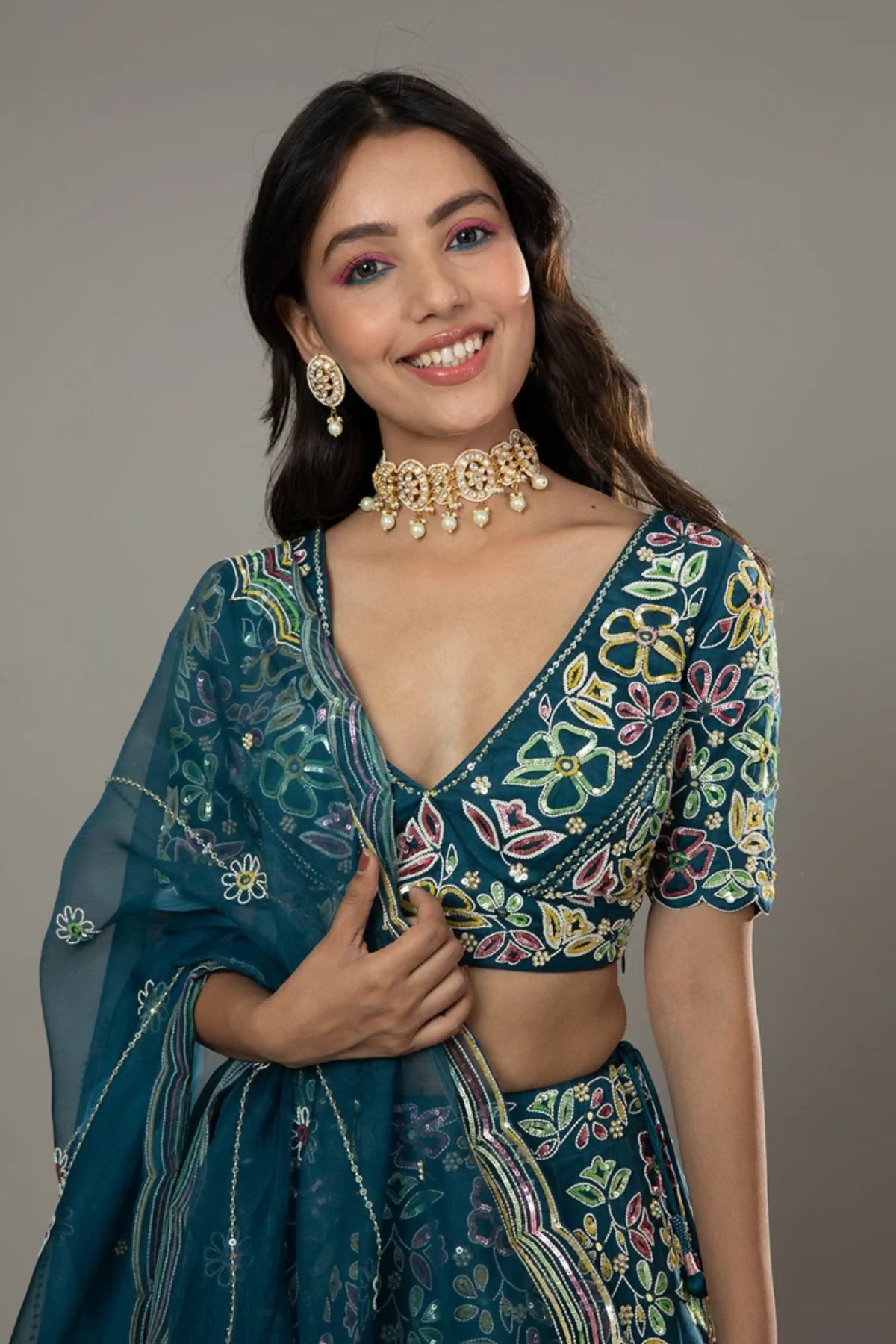 Blueberry Lehenga Set