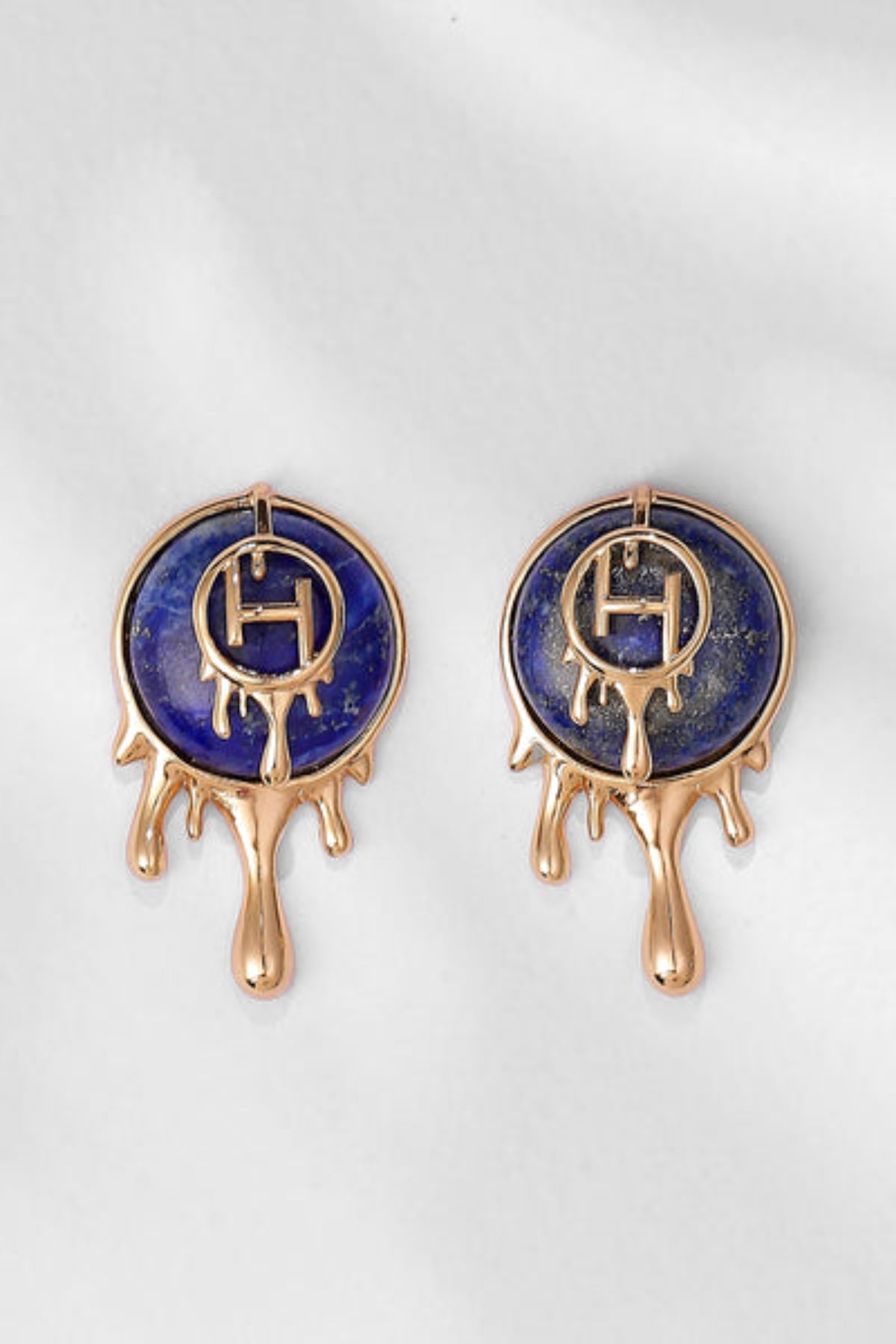 Palescent Lapis Stud Earrings