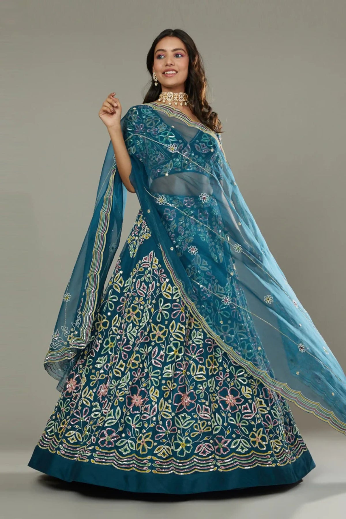 Blueberry Lehenga Set