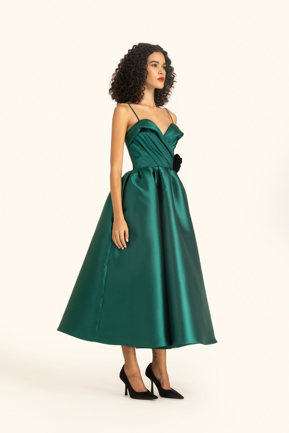 Spagheti Strap Midi Dress