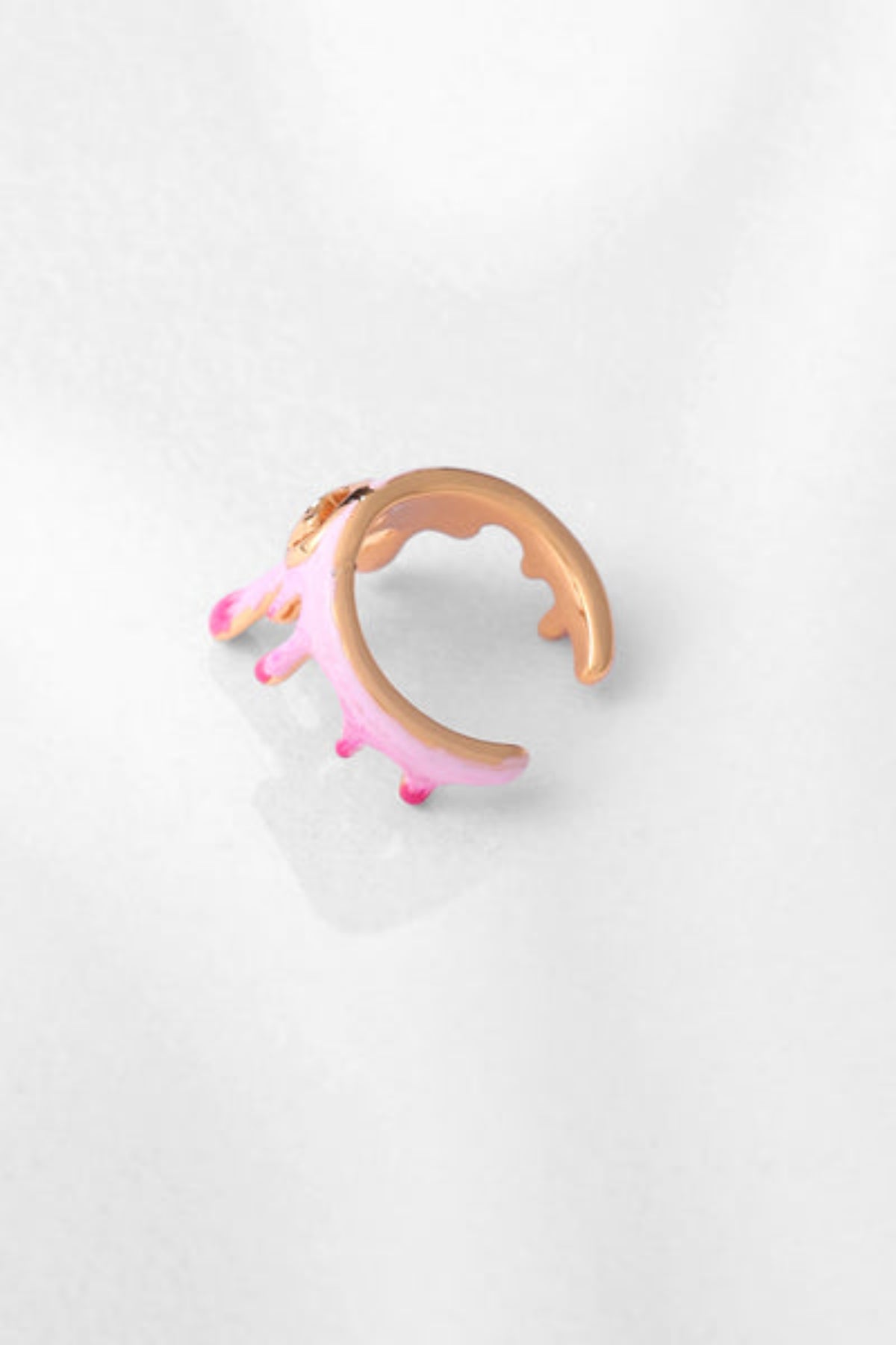 Midi Ring in Bubblegum Pink