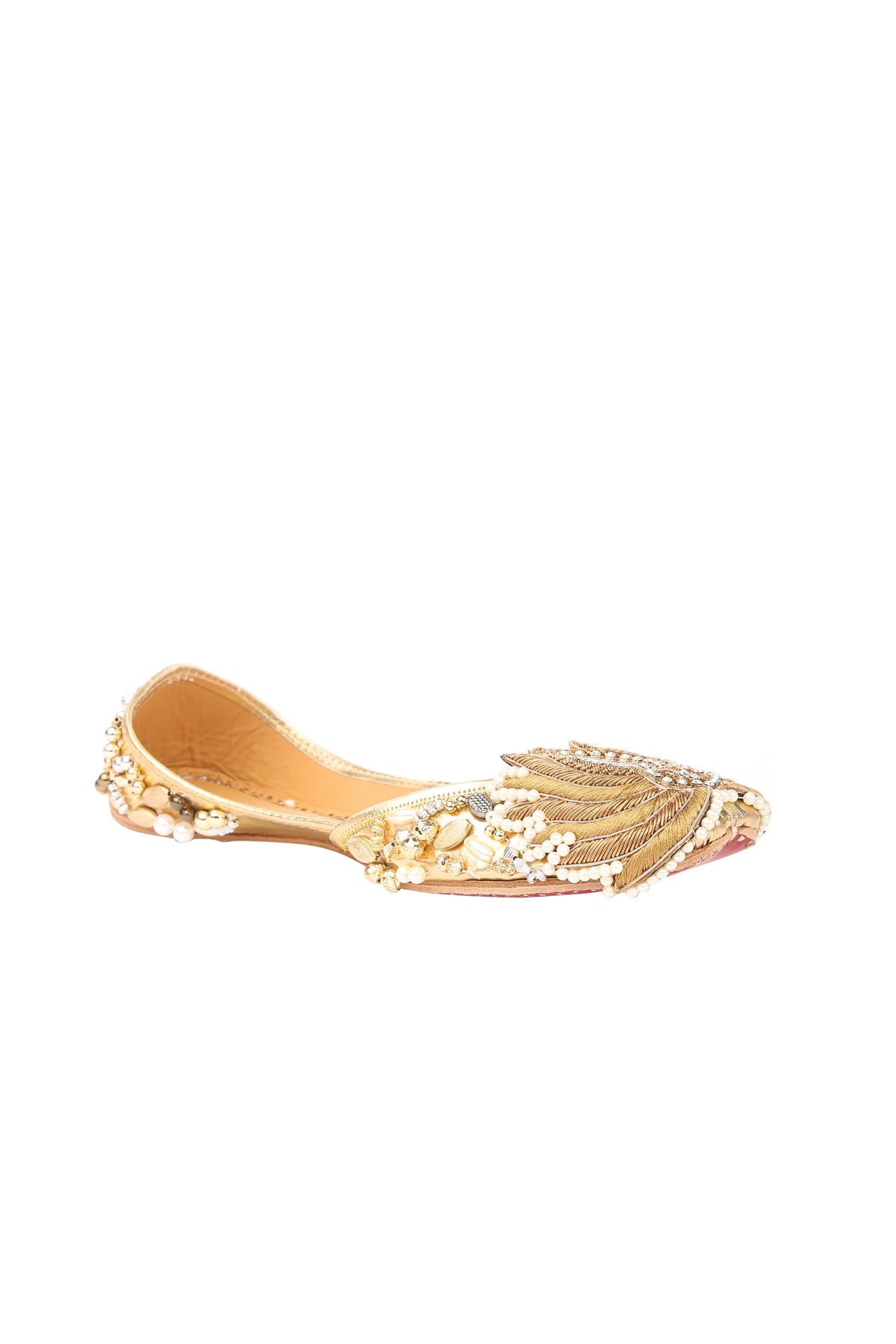 Gold paonne jutti