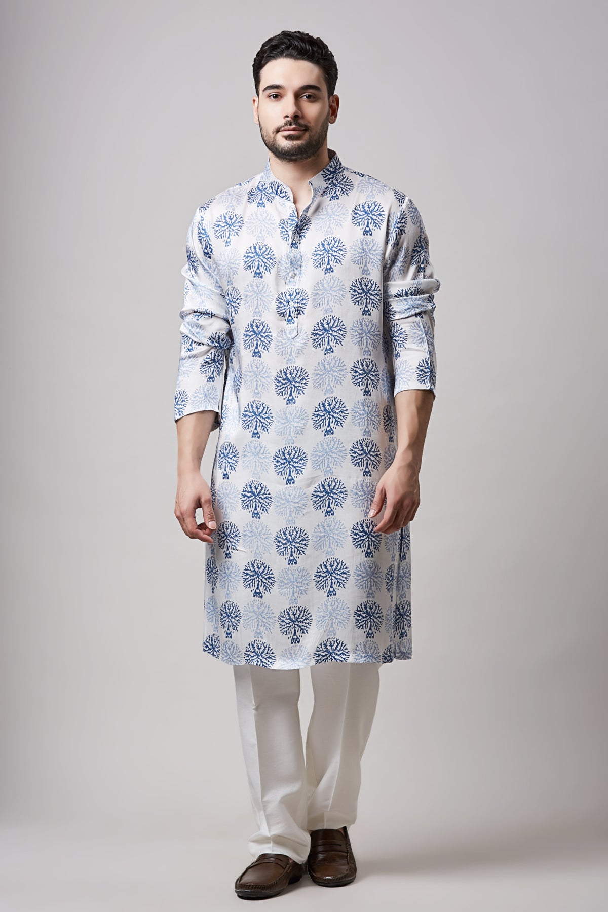 Nafs Hand Block Printed Kurta Set