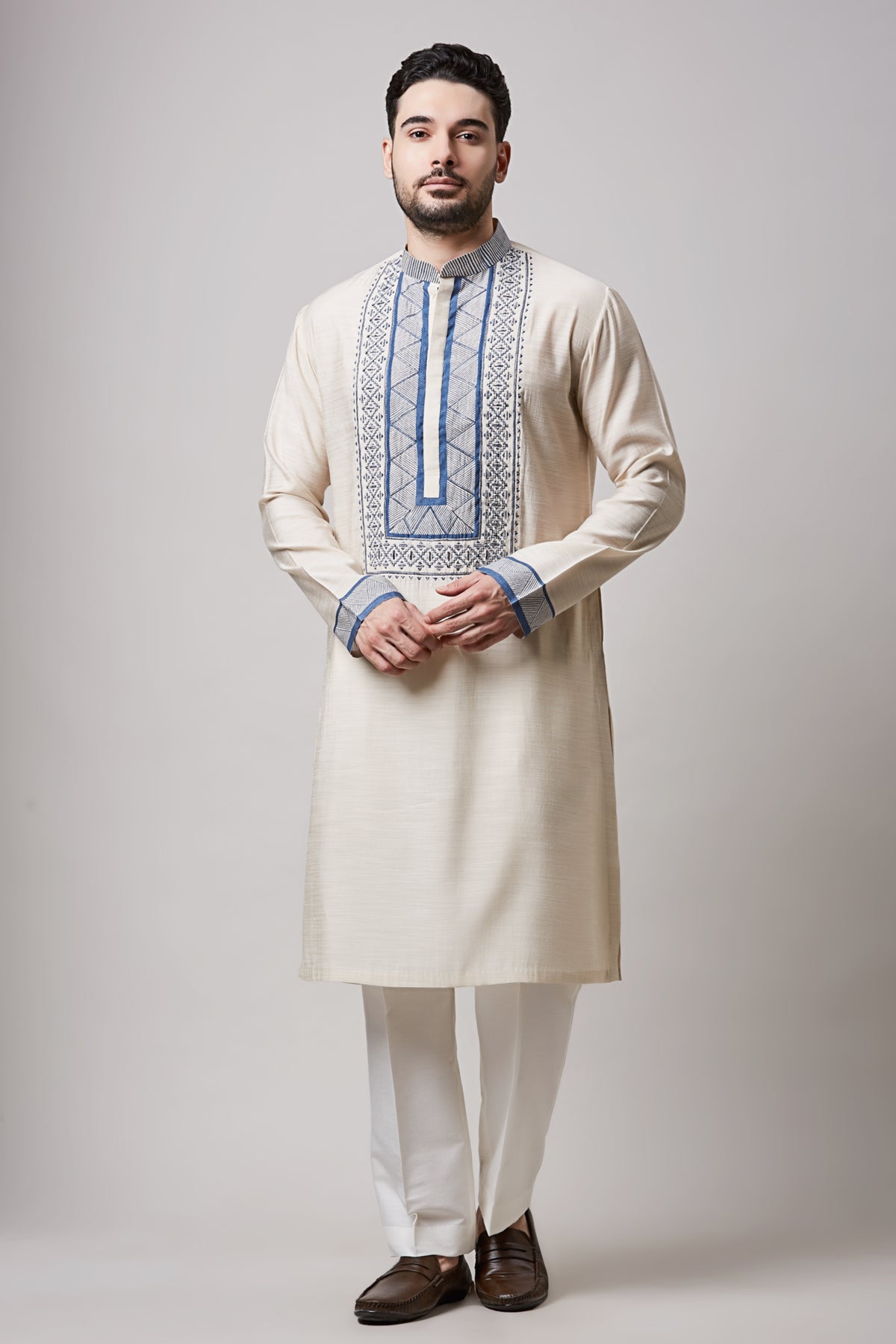 Harf Hand Block Printed Kurta Set