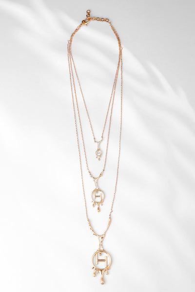 Monogram Layered Necklace