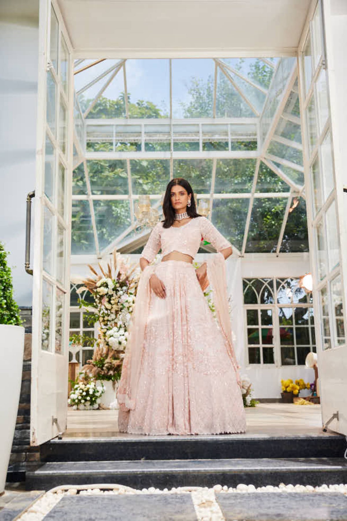 Peach Eden Lehenga Set