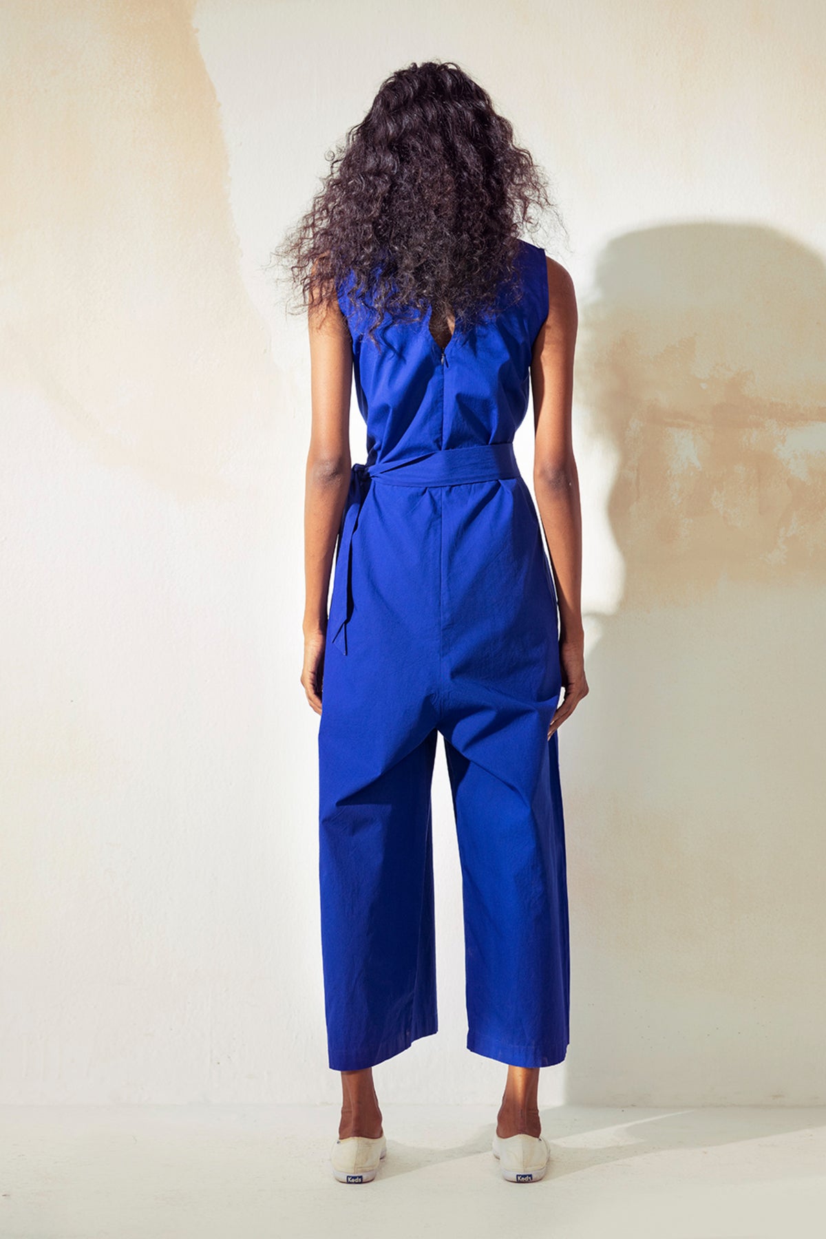 Bluish blue jumpsuit