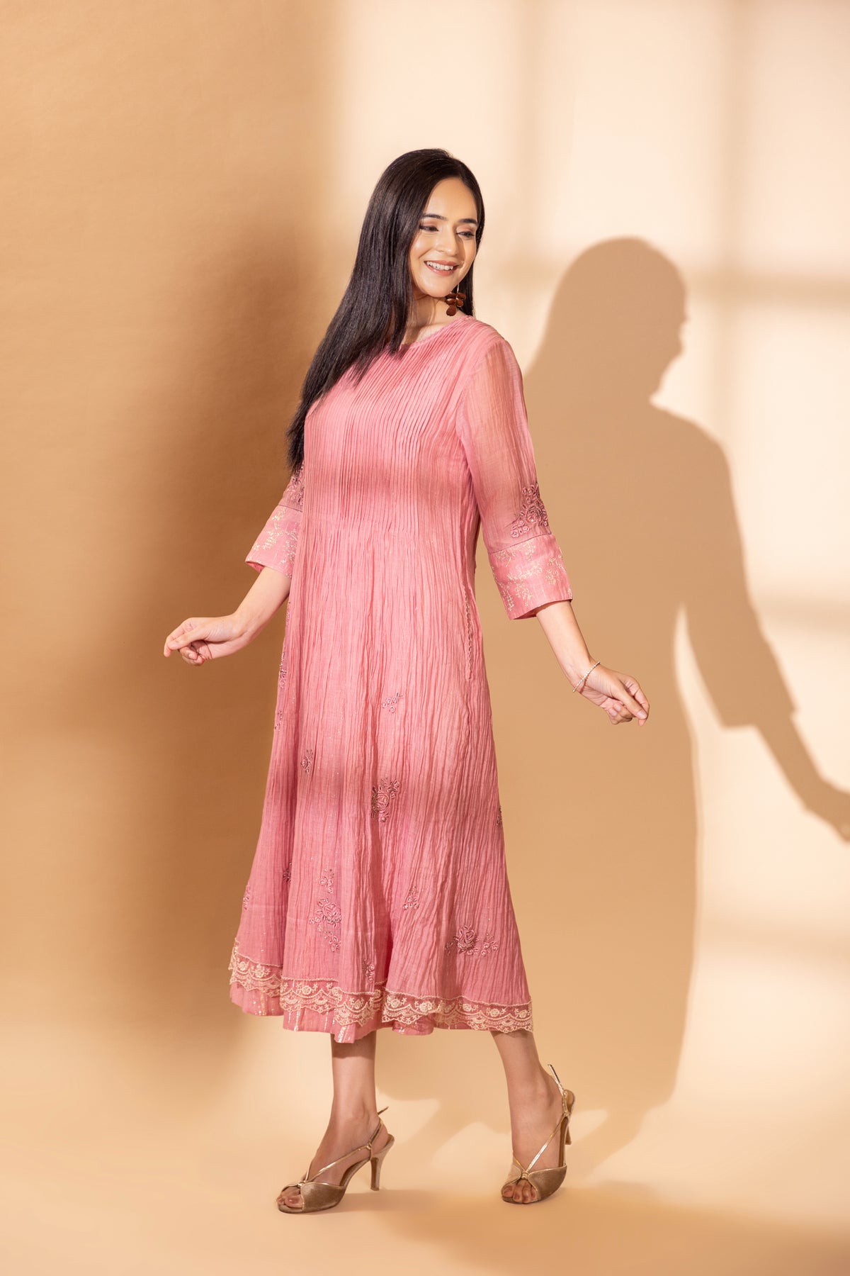 French Pink Naazia Dress