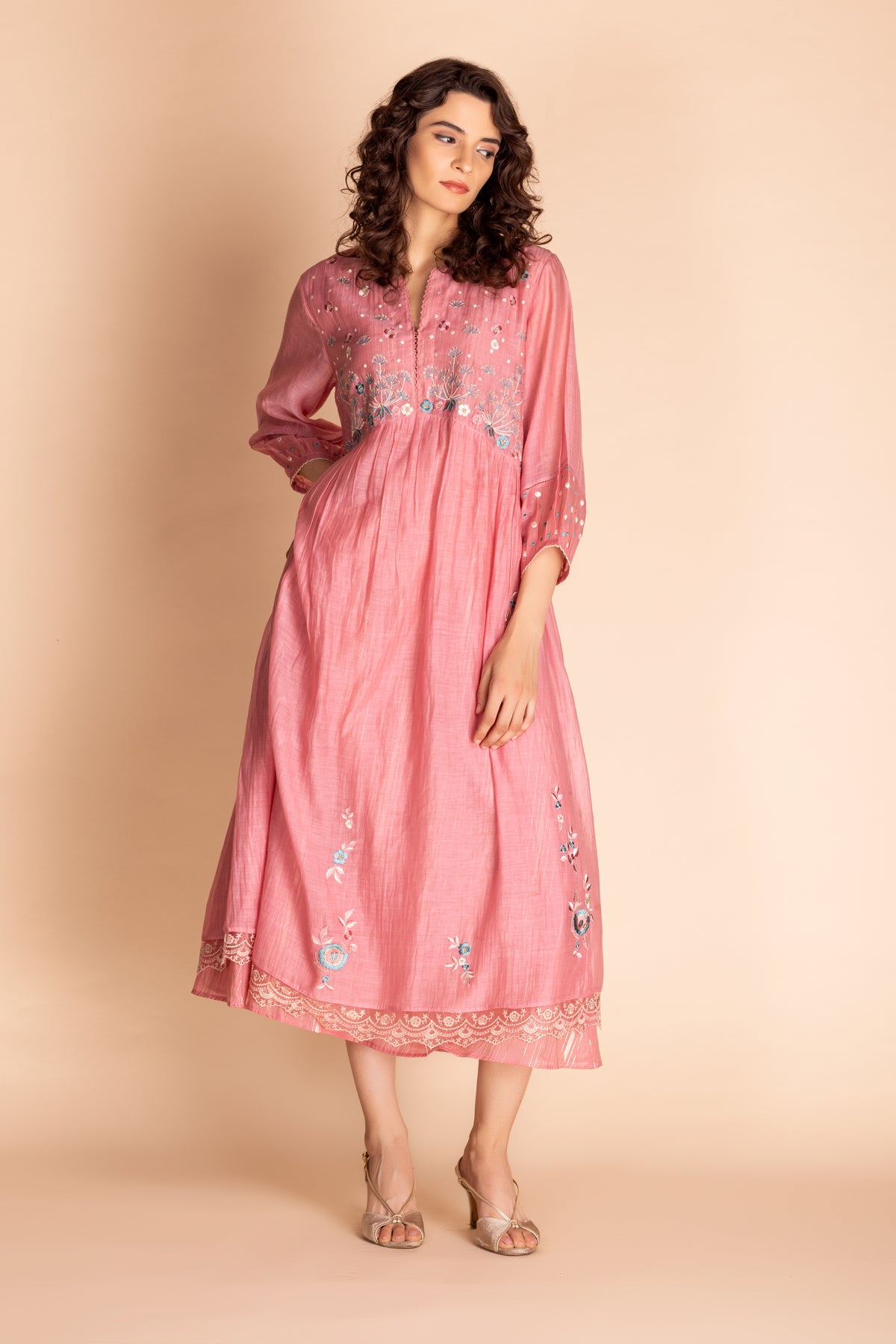 French Pink Zaria Dress