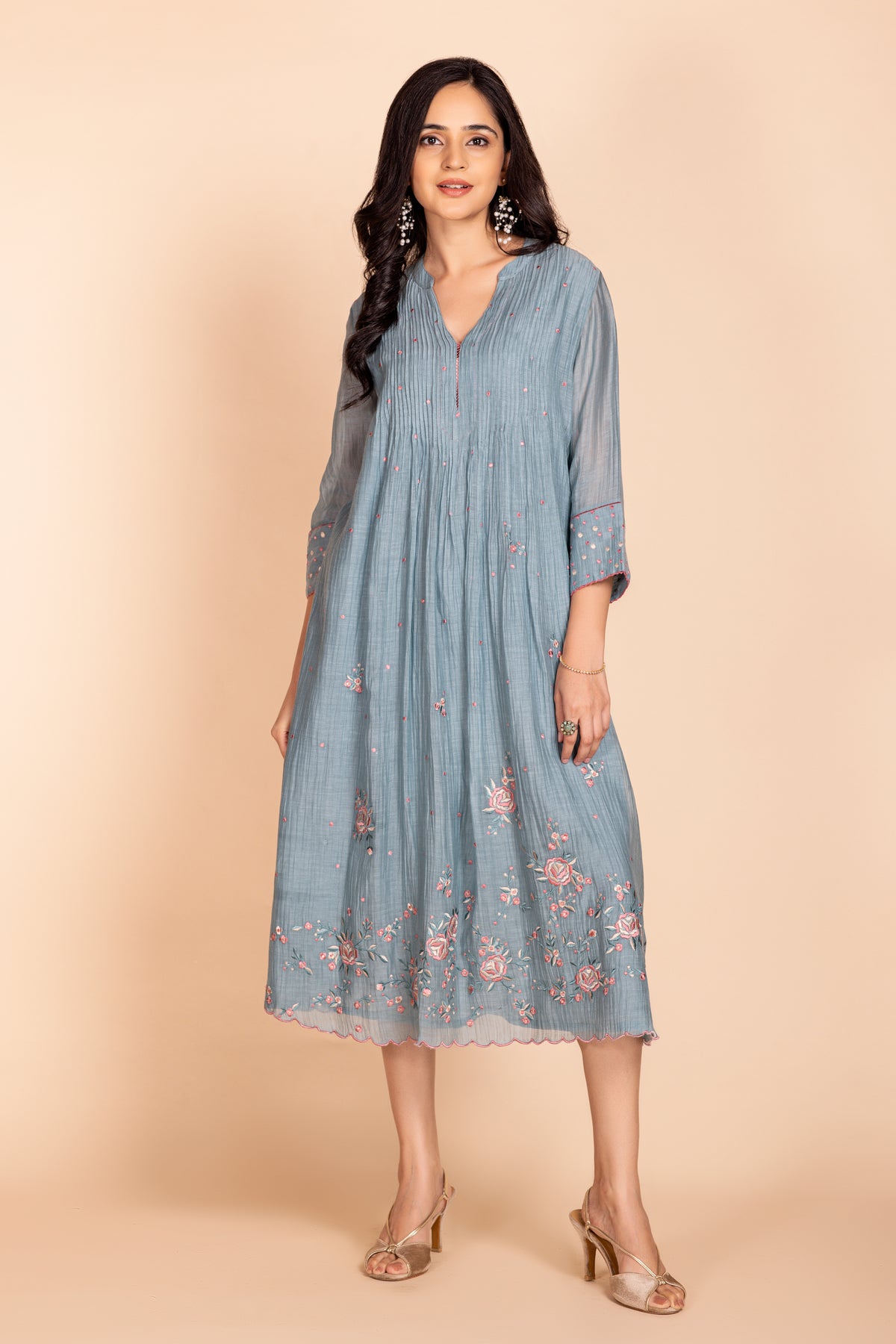 Slate Blue Pariza Dress