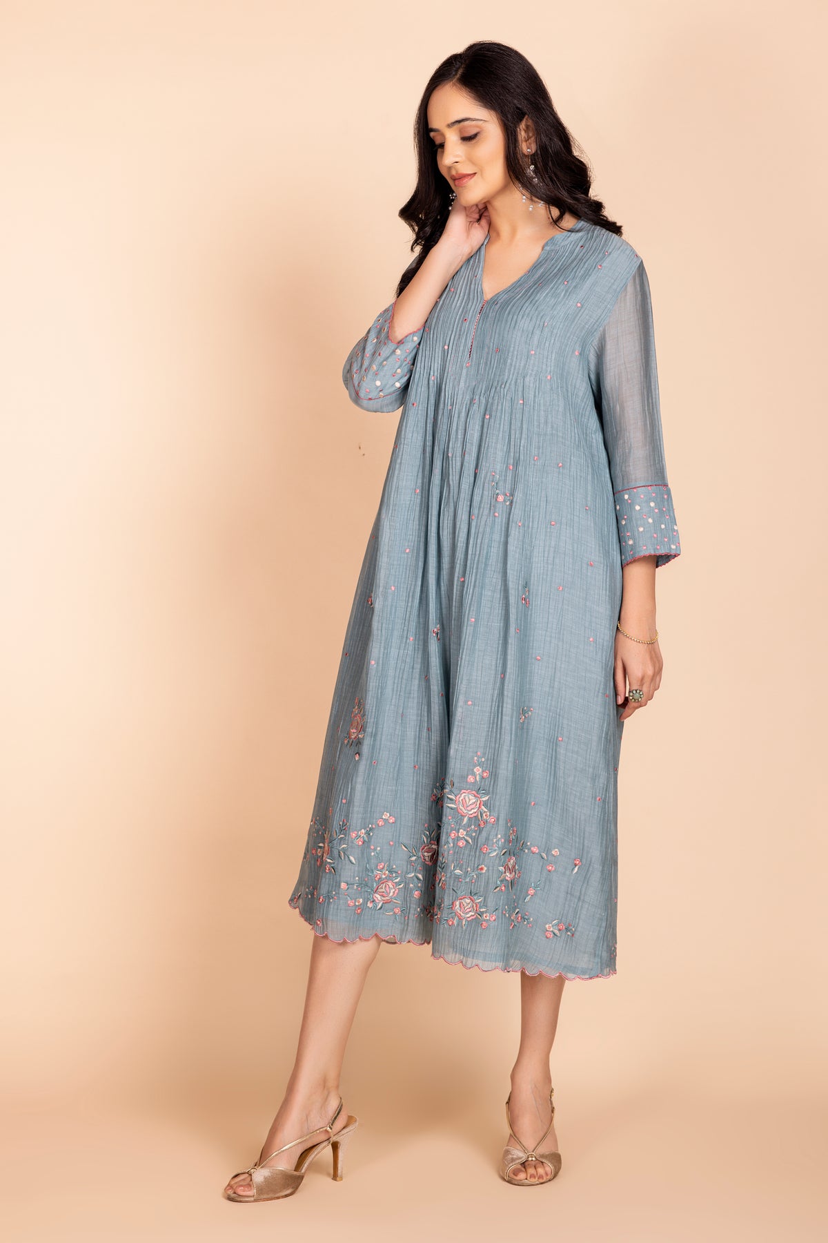 Slate Blue Pariza Dress