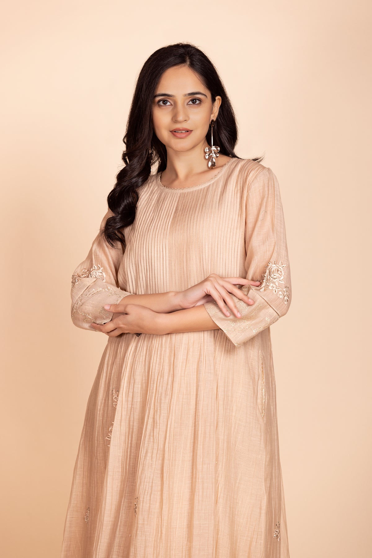 Beige Naazia Dress