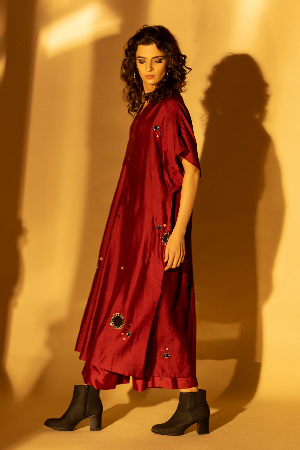 Ruby Red Oriana Kurta Set