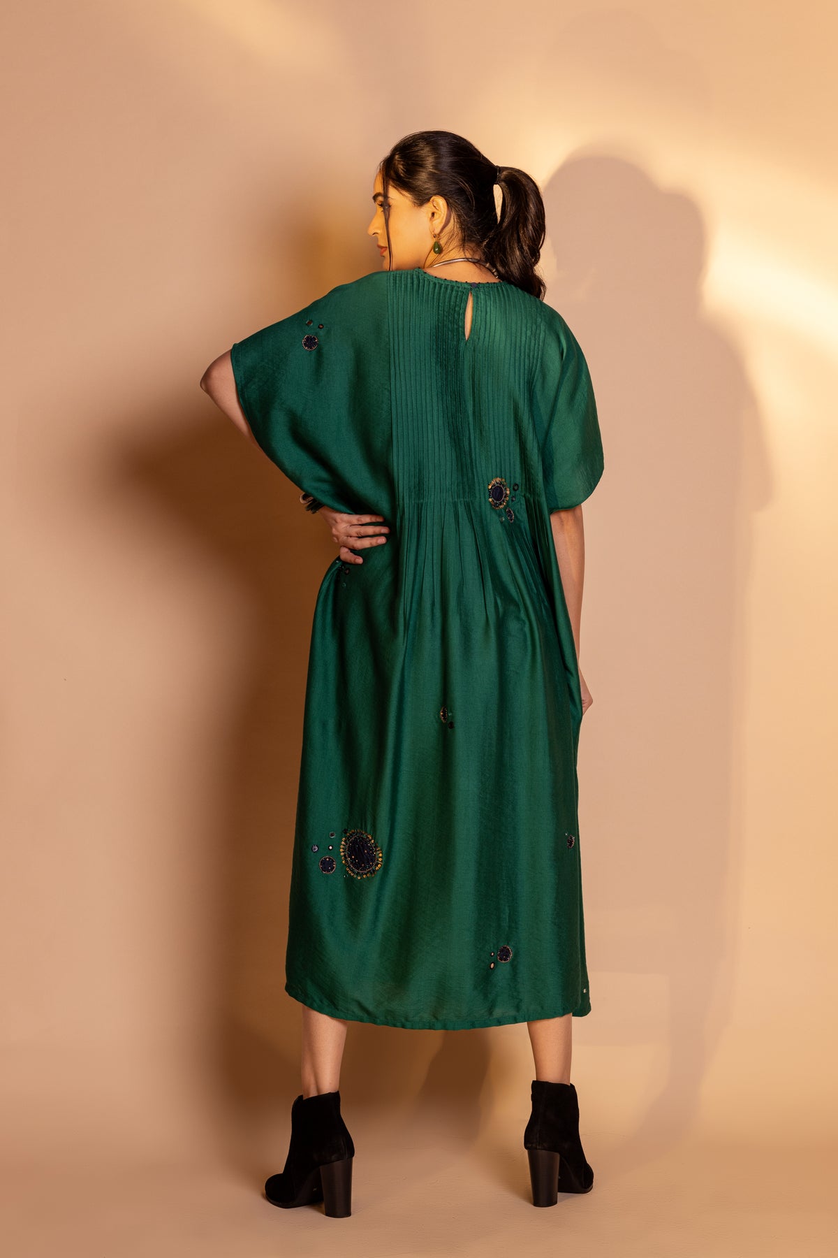 Sapphire Green Zeya Kaftan Set