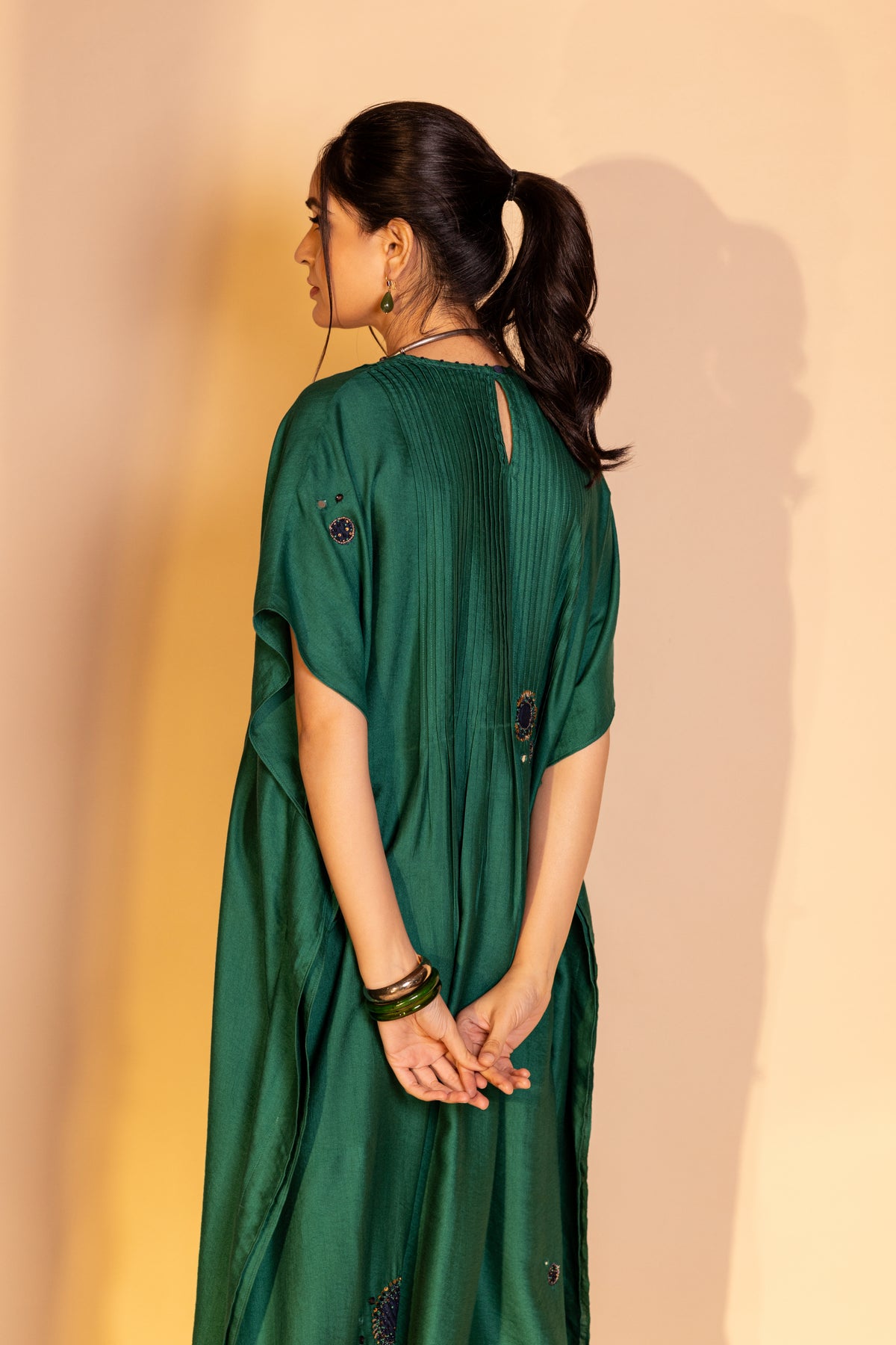 Sapphire Green Zeya Kaftan Set