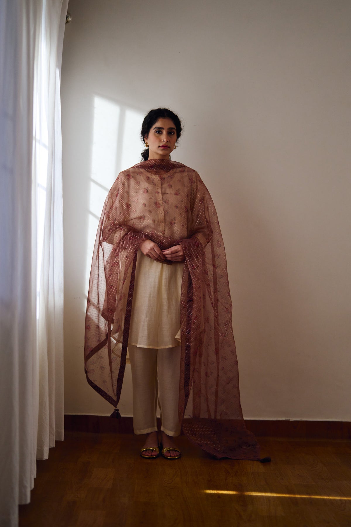 Oleander Old Rose Dupatta