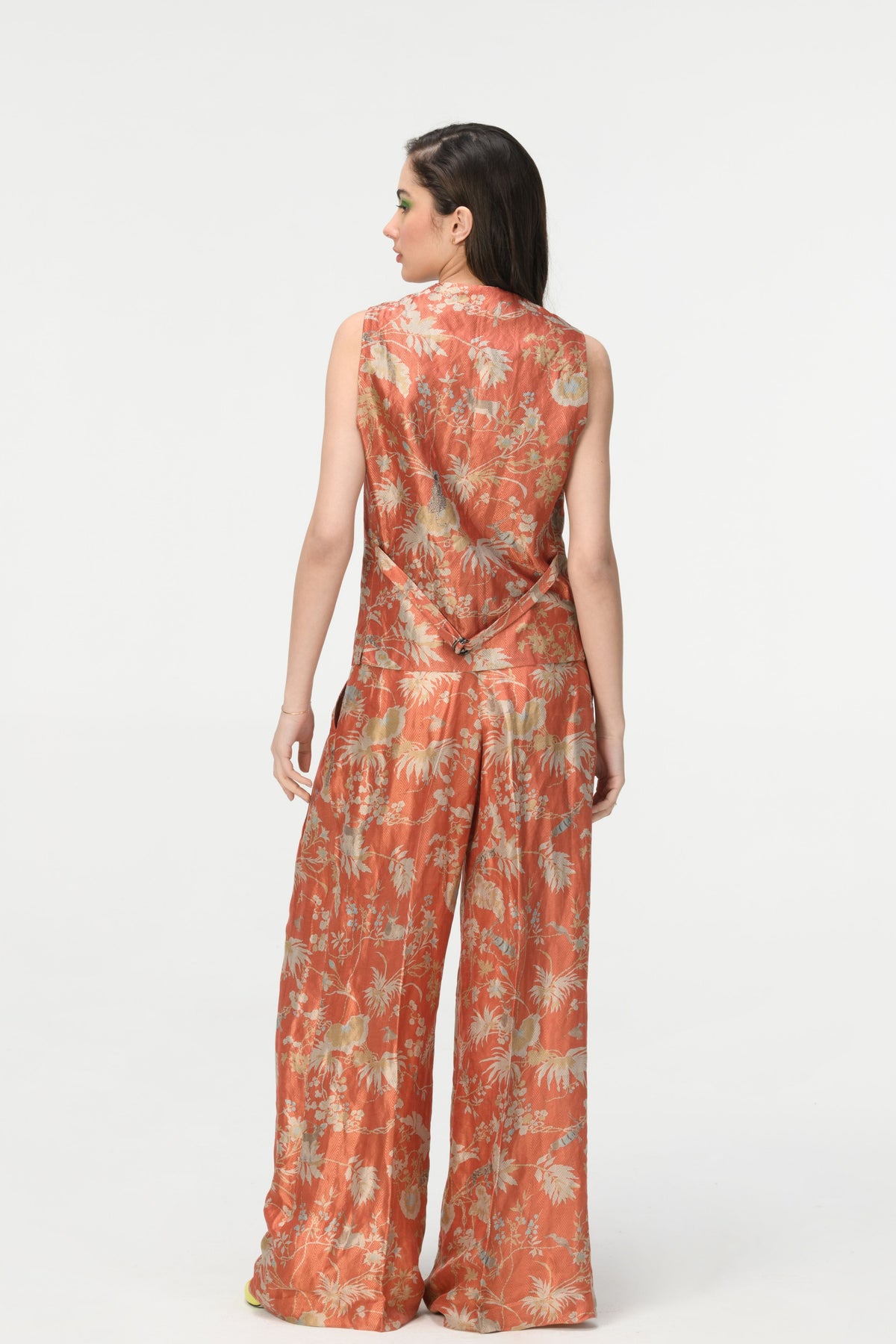 Springforest Coral Palazzo Pants