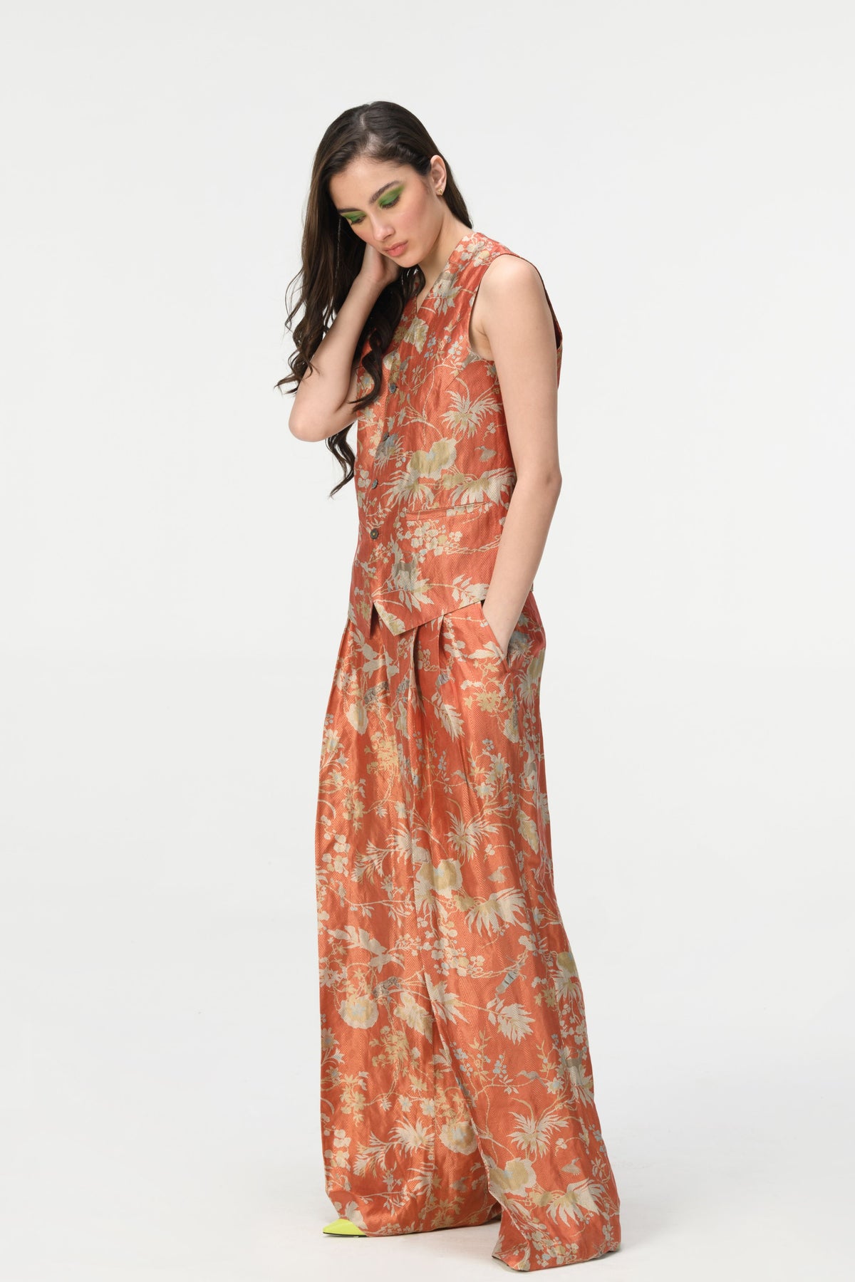 Springforest Coral Palazzo Pants