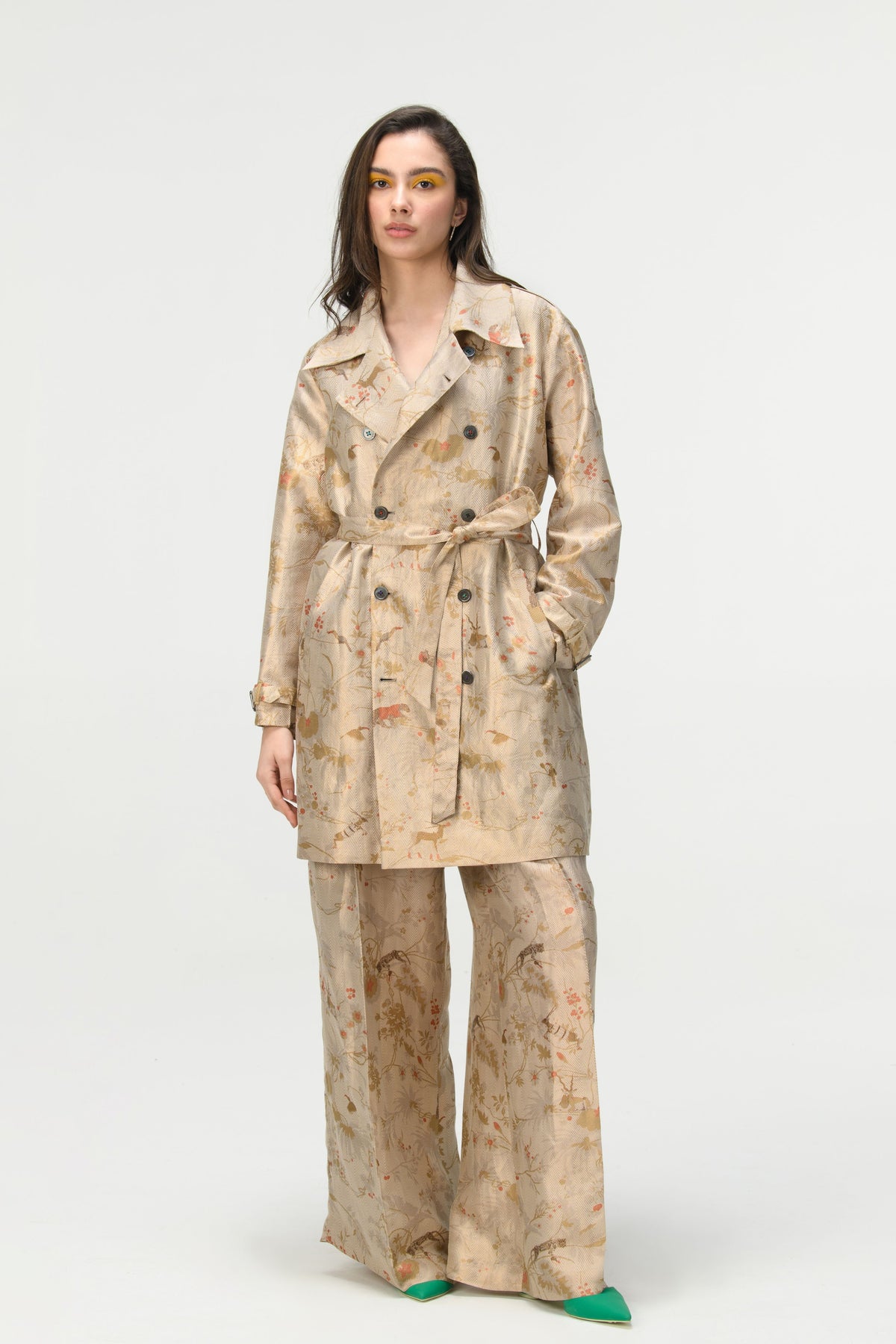 Springforest Ivory Trench Coat