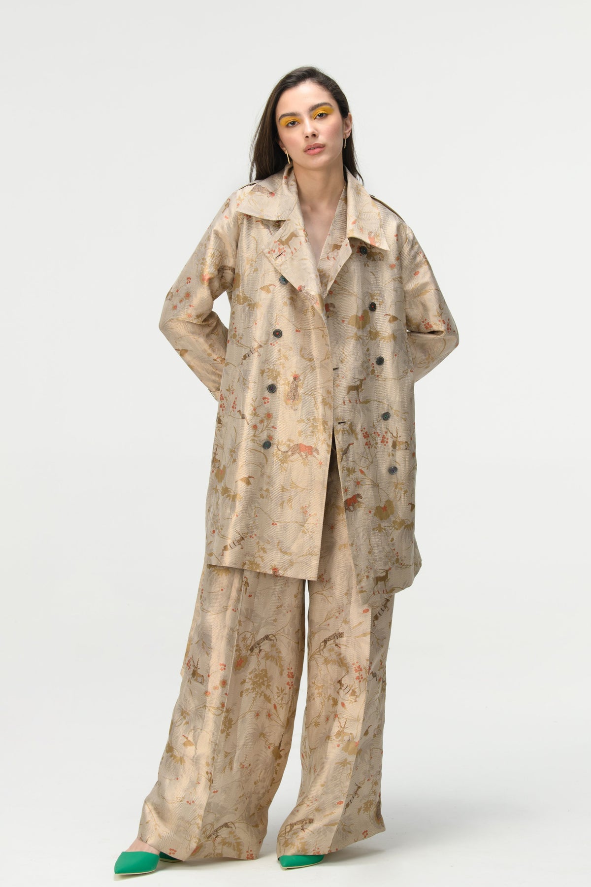 Springforest Ivory Trench Coat