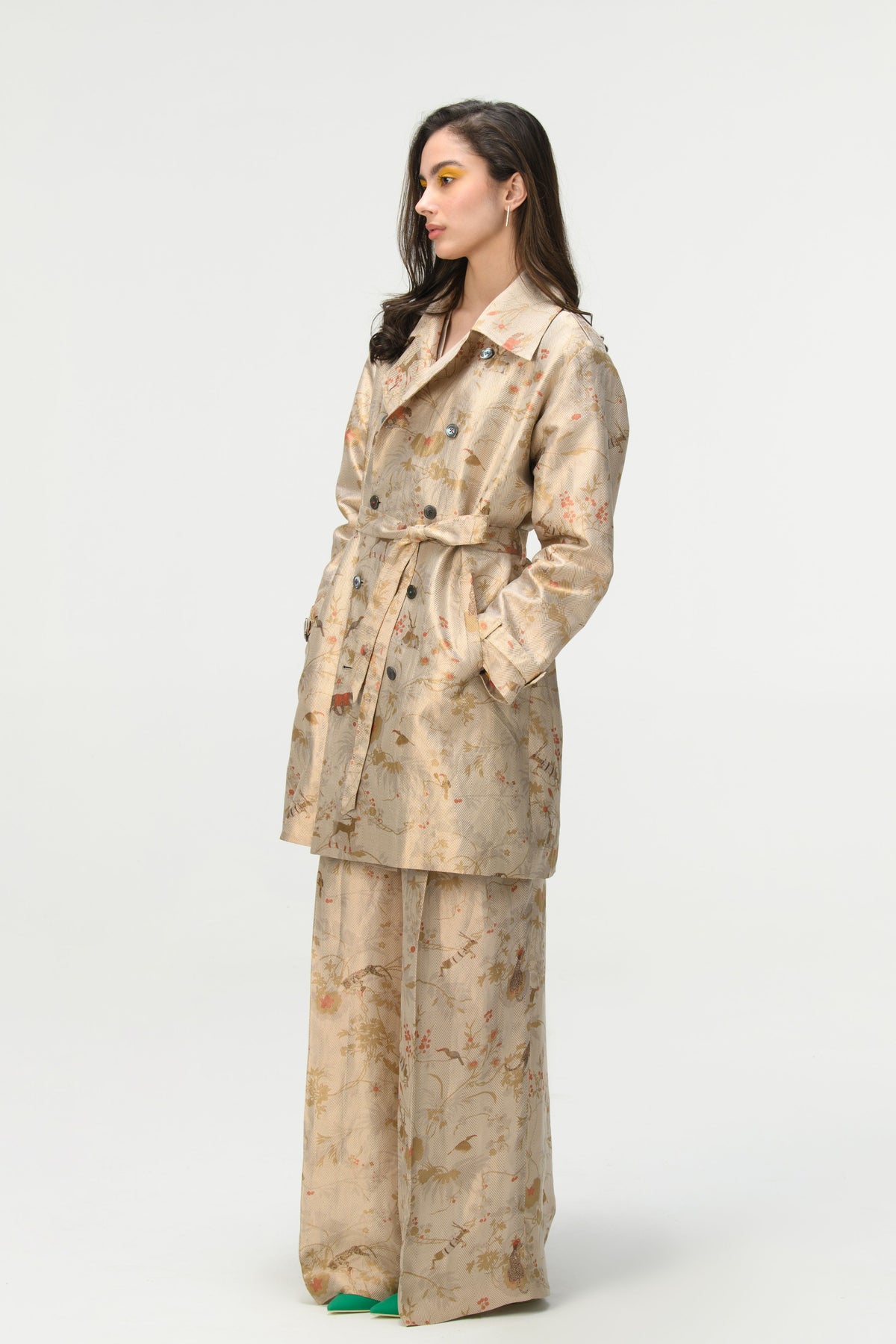 Springforest Ivory Trench Coat