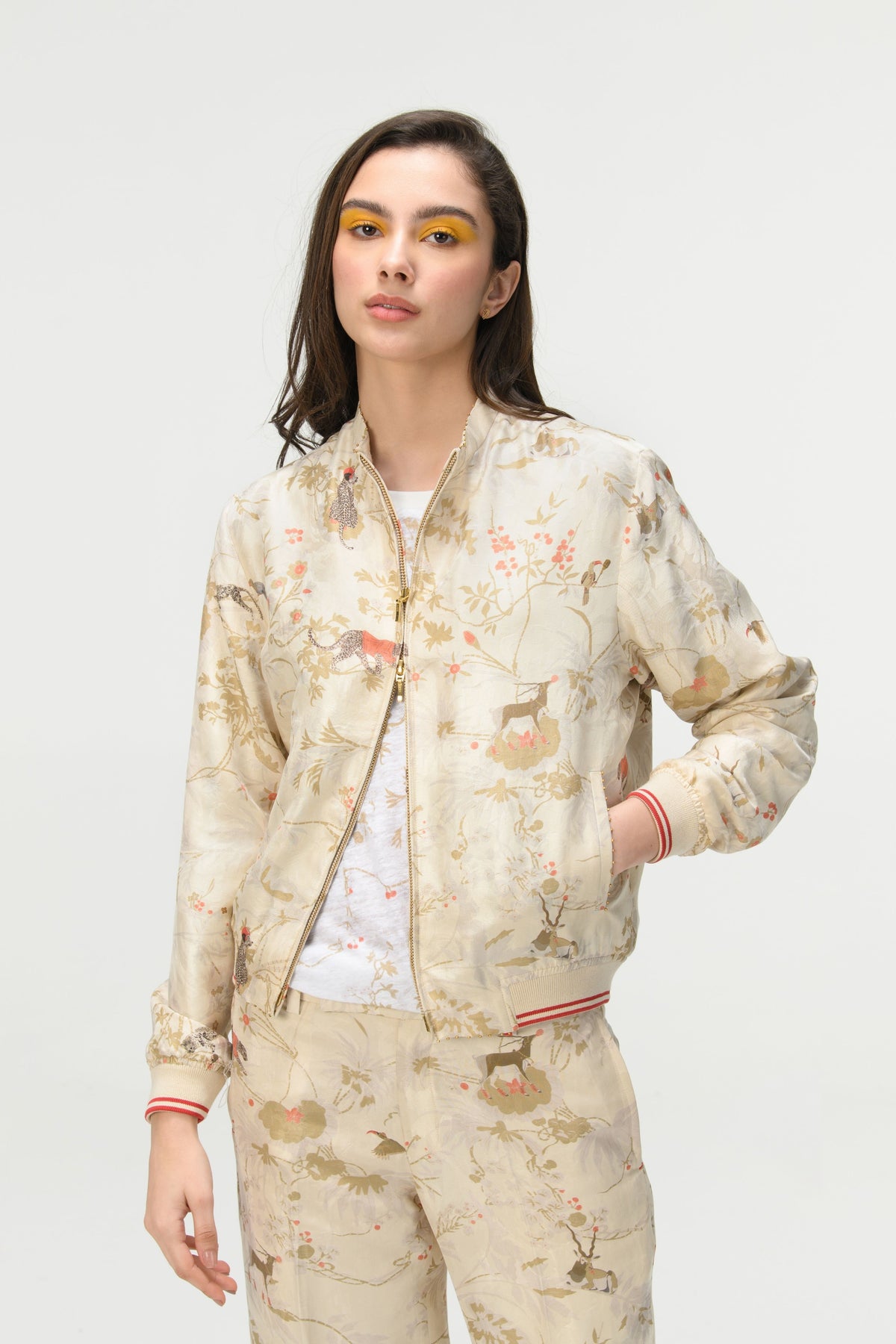 Janbaaz Bomber Jacket Ivory